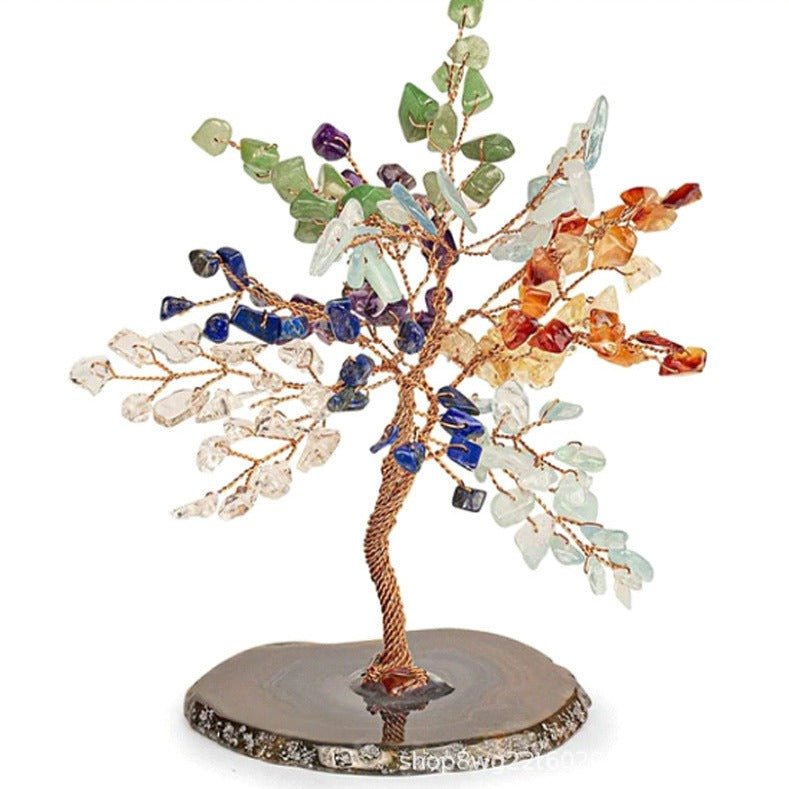 Reikistal Seven Chakra Crystal Tree Home Decor