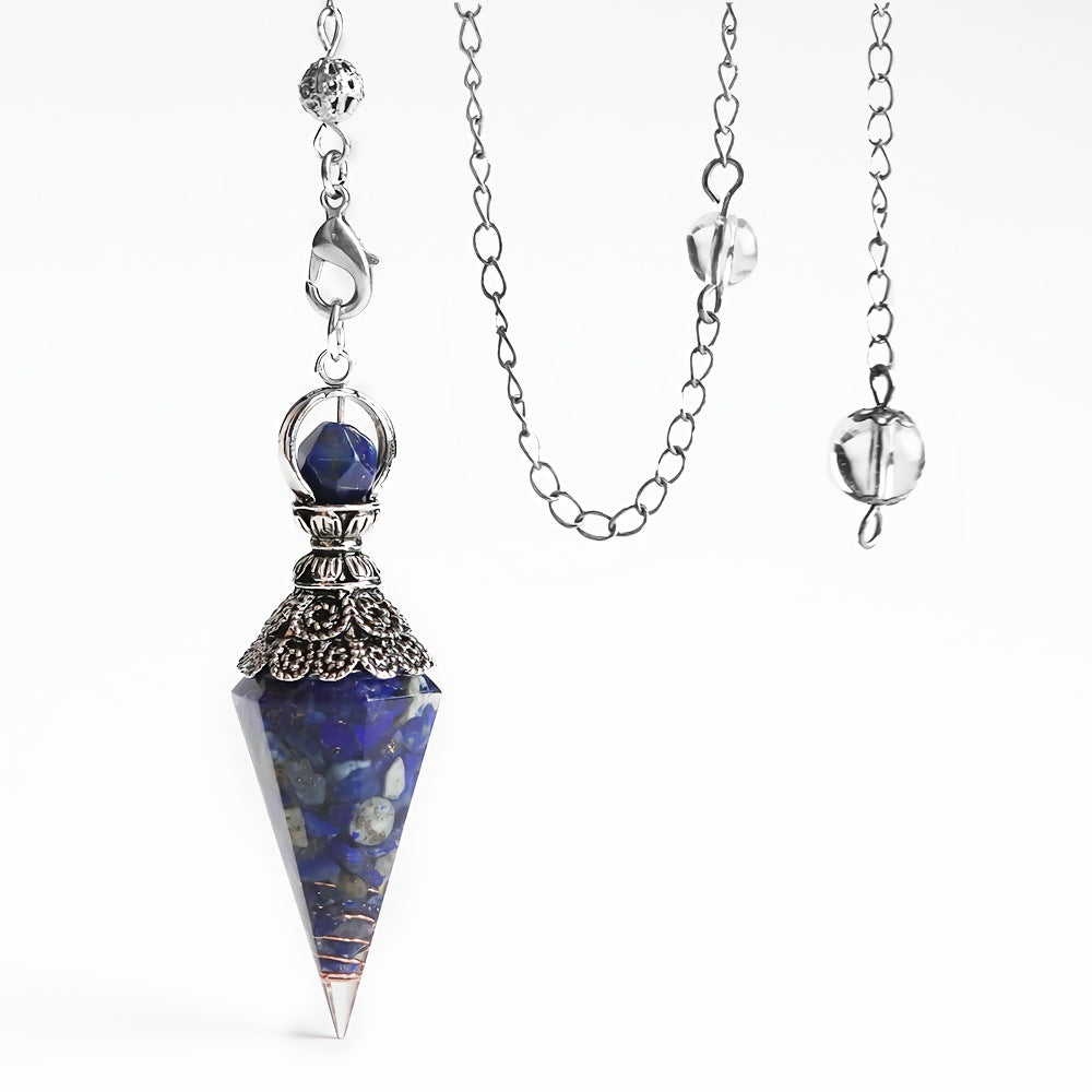 Reikistal Crystal Chips Pendulum Pendant