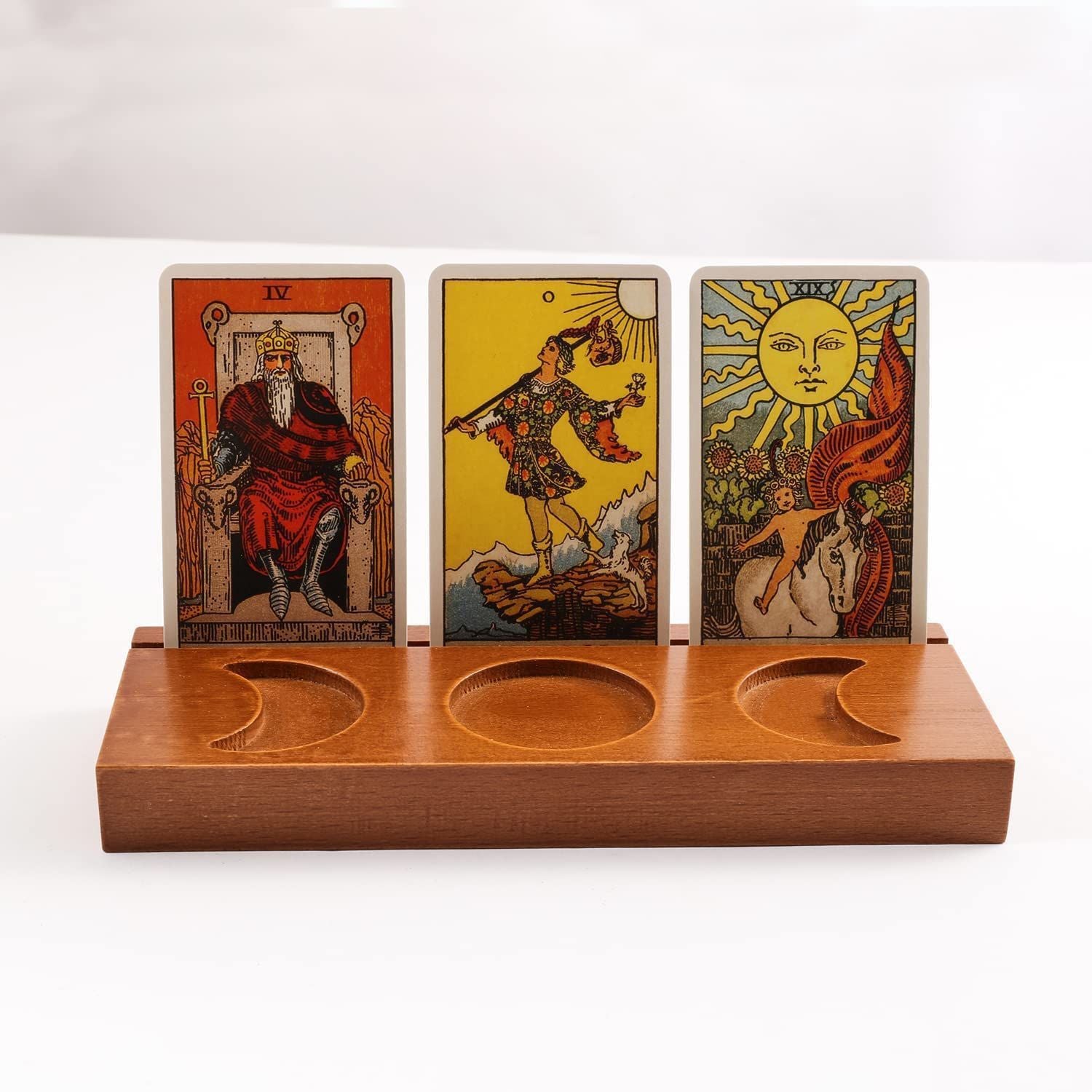 Reikistal Tarot stand wooden crystal stand