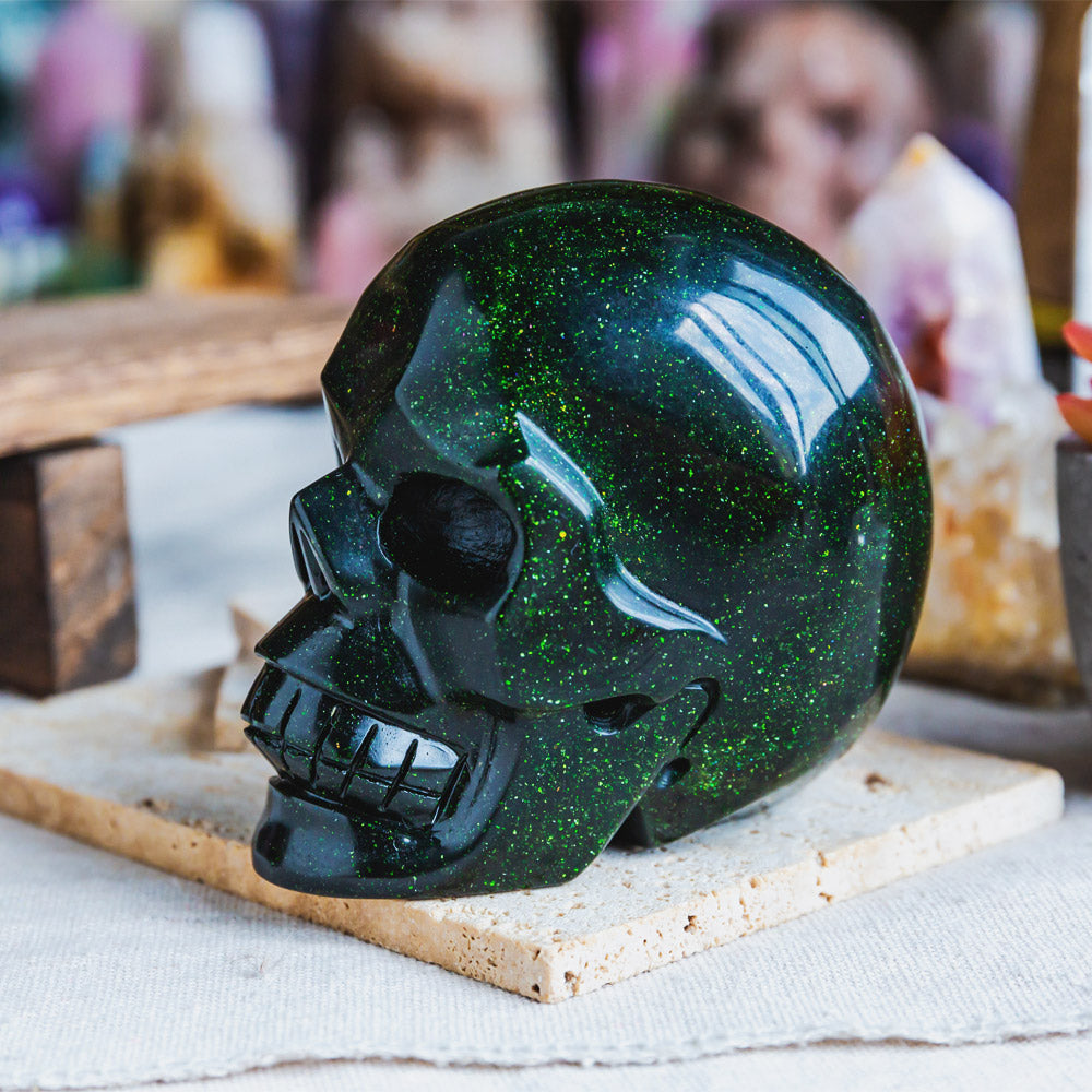 Reikistal Green Sandstone Skull