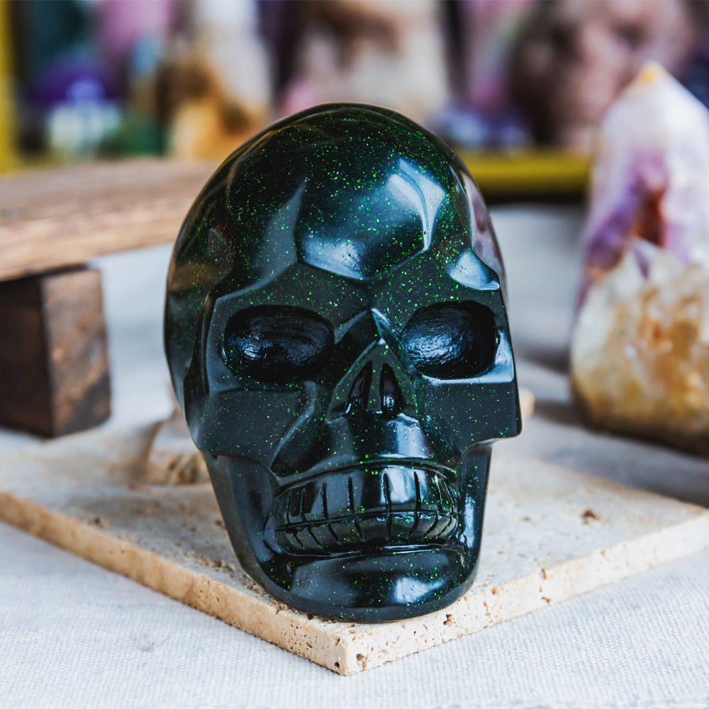 Reikistal Green Sandstone Skull