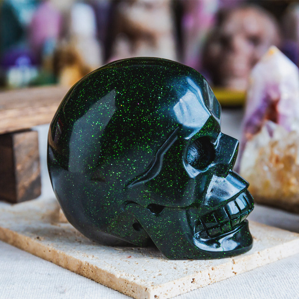 Reikistal Green Sandstone Skull