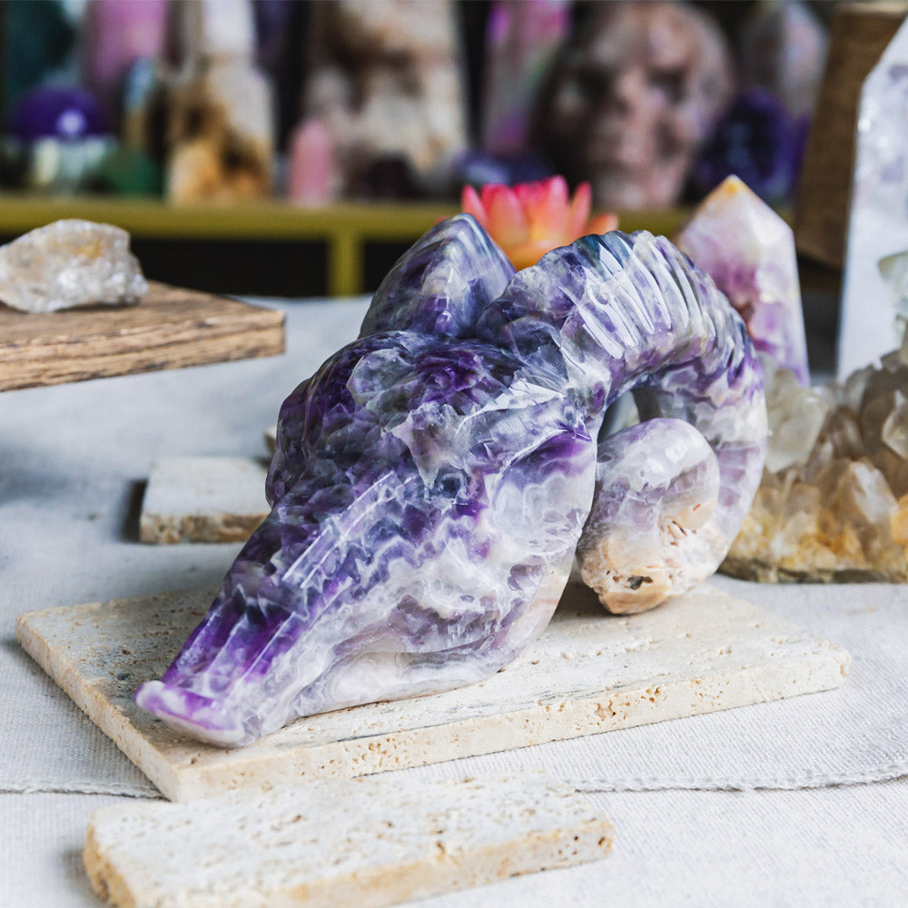 Reikistal Dream Amethyst Sheep Head