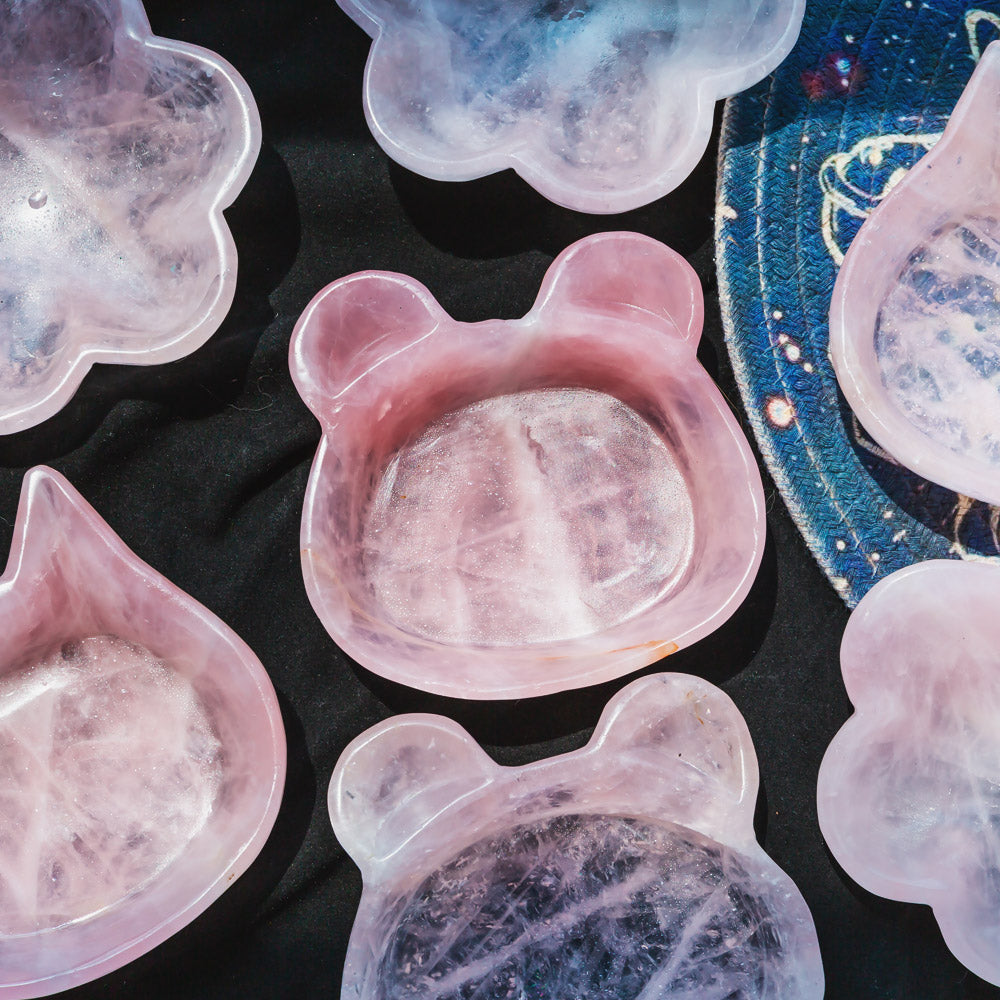 Reikicrystal Rose Quartz Bowl — Love And Healing