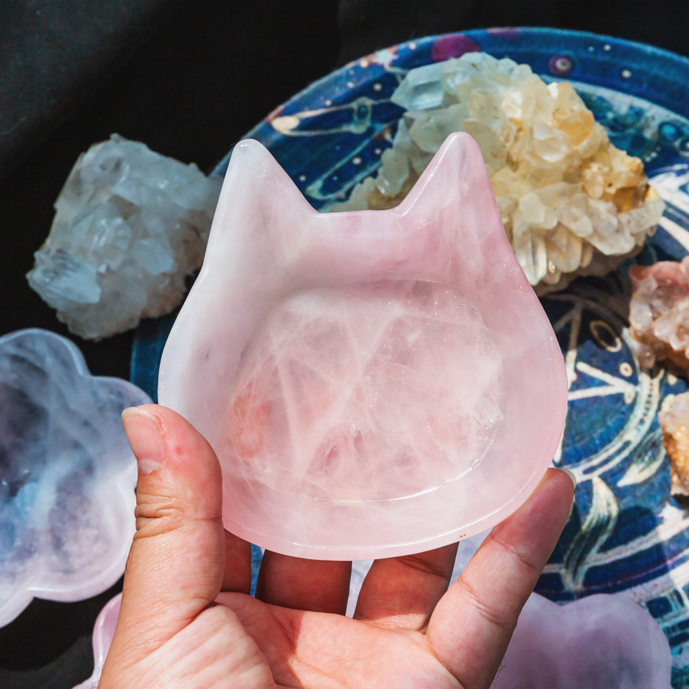 Reikicrystal Rose Quartz Bowl — Love And Healing