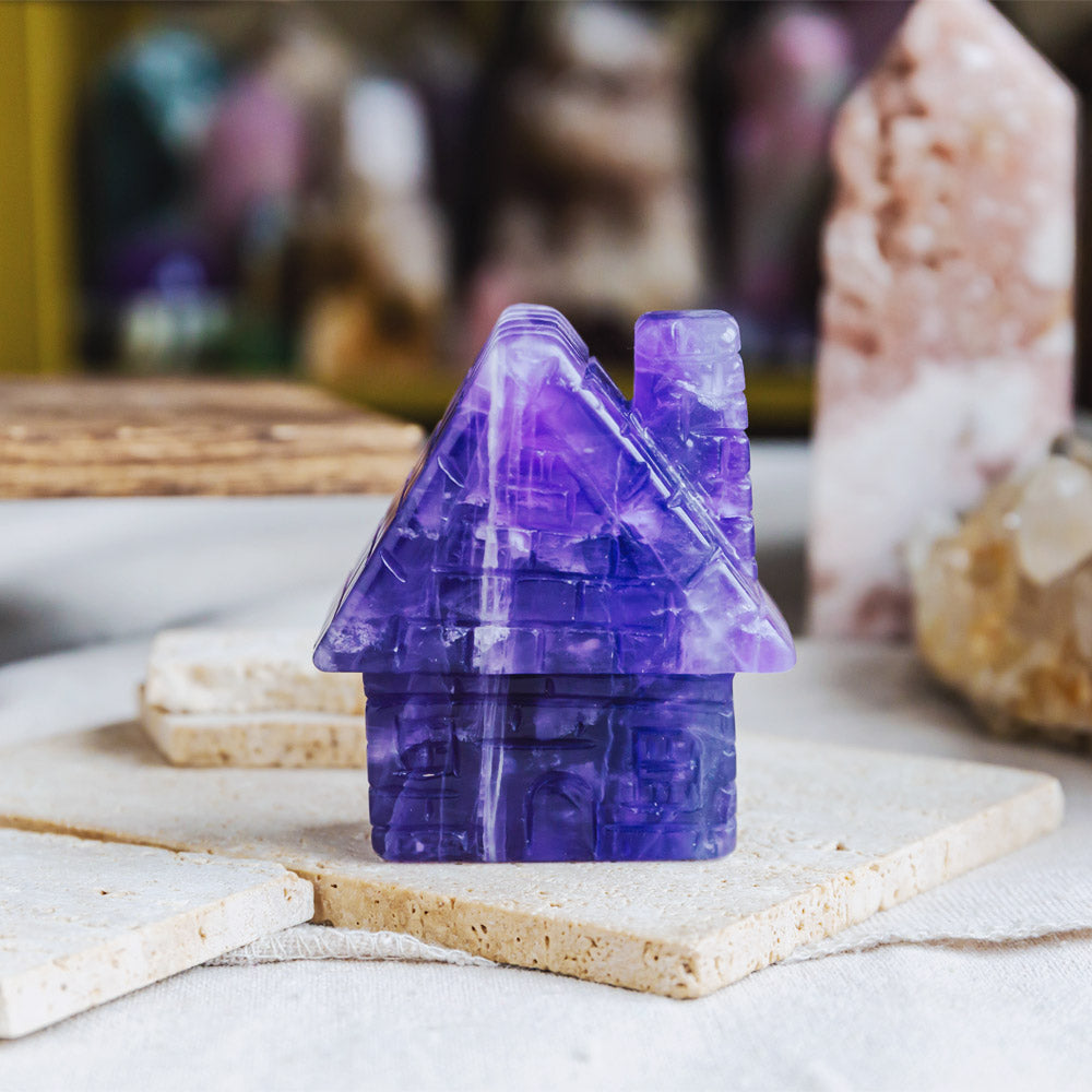 Reikistal Purple Fluorite House