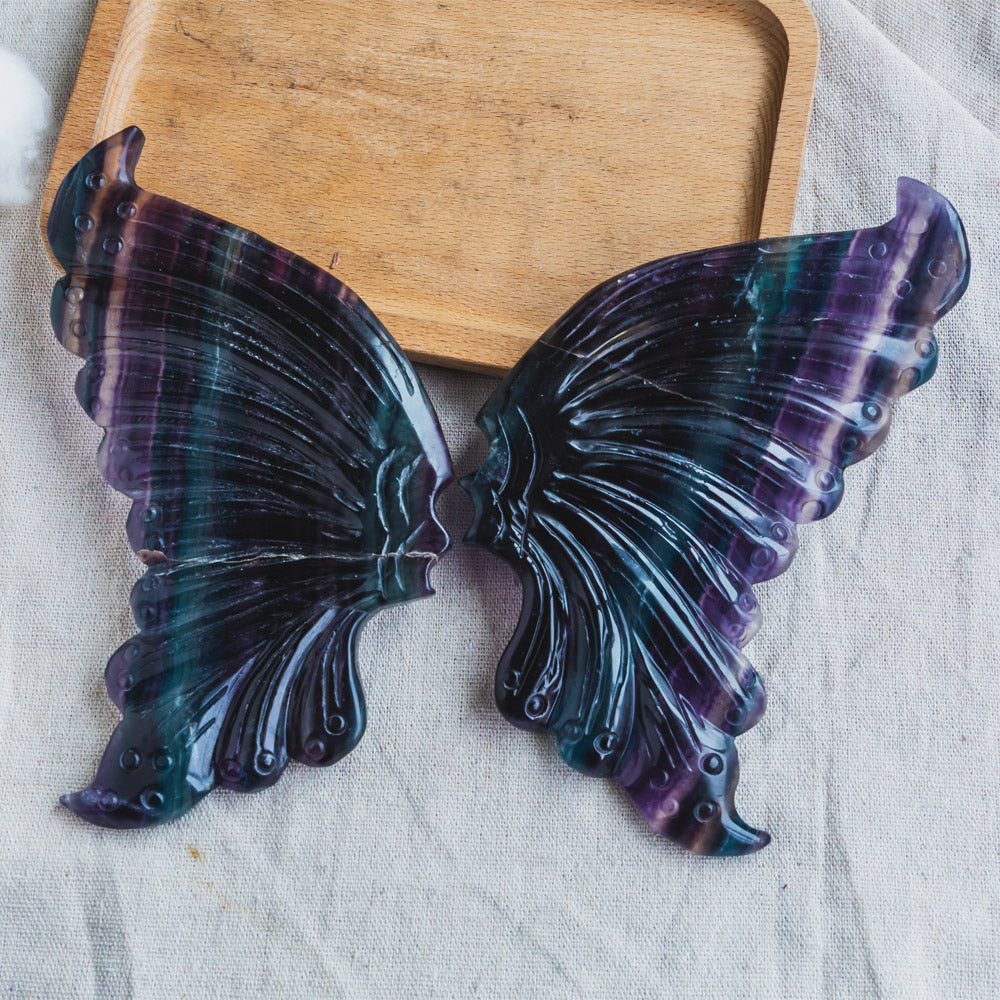 Reikistal Rainbow Fluorite Wings