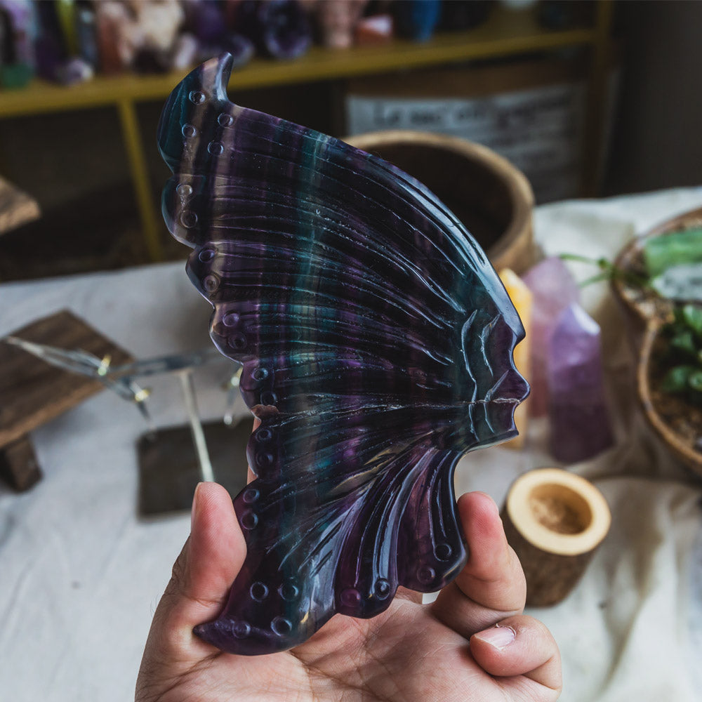 Reikistal Rainbow Fluorite Wings