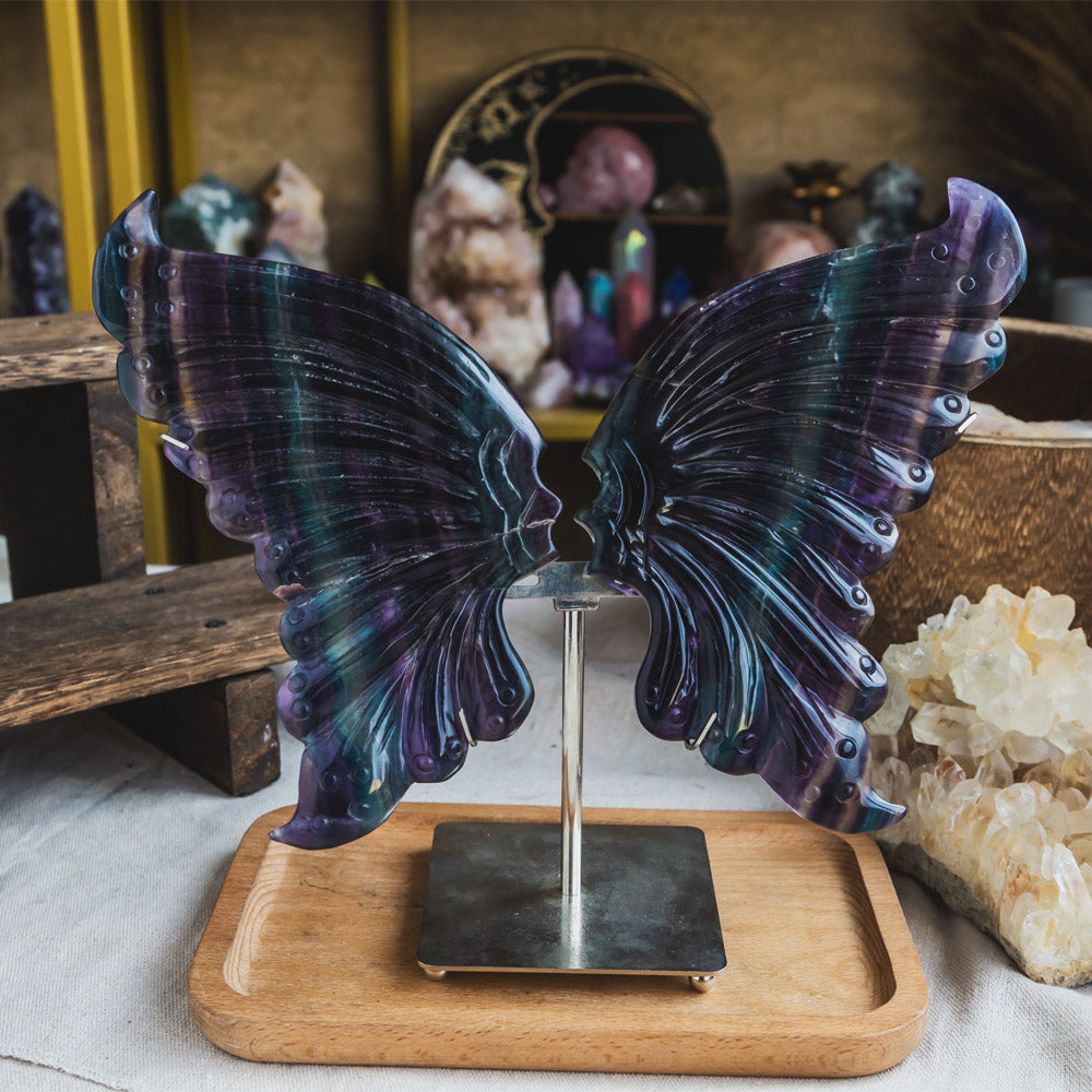 Reikistal Rainbow Fluorite Wings