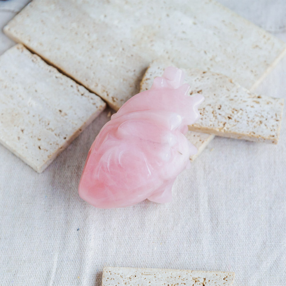 Reikistal Rose Quartz Human Heart