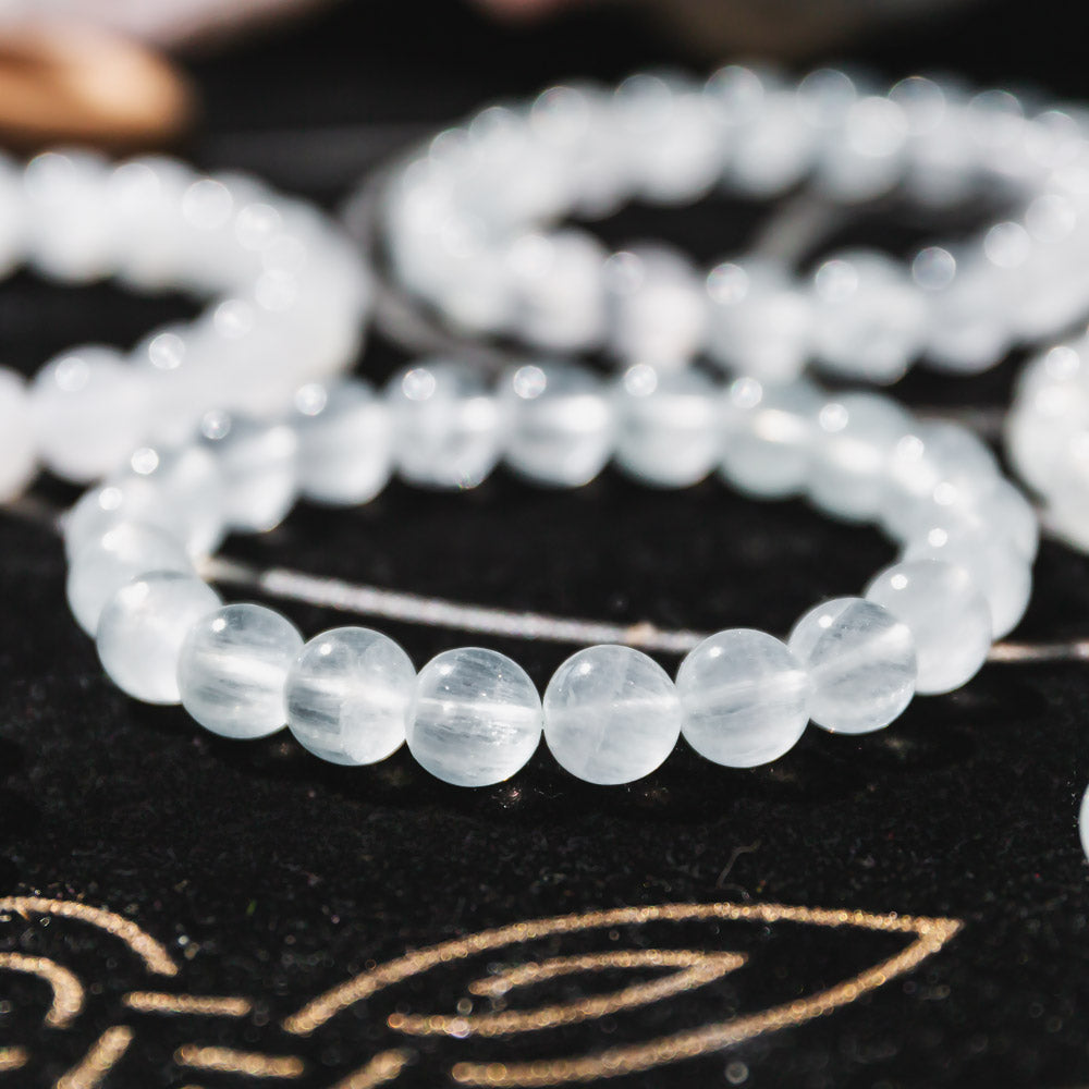 Reikicrystal White Silk Fluorite Bracelet