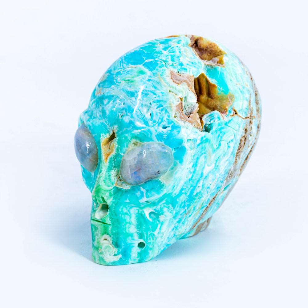 Reikistal Alien Skull With Labradorite Eyes