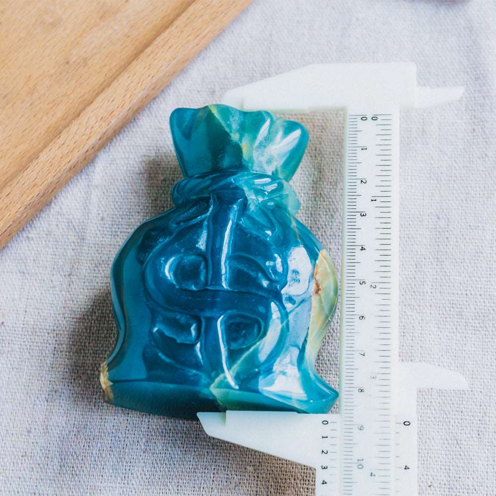 Reikistal Blue Onyx Money Bag