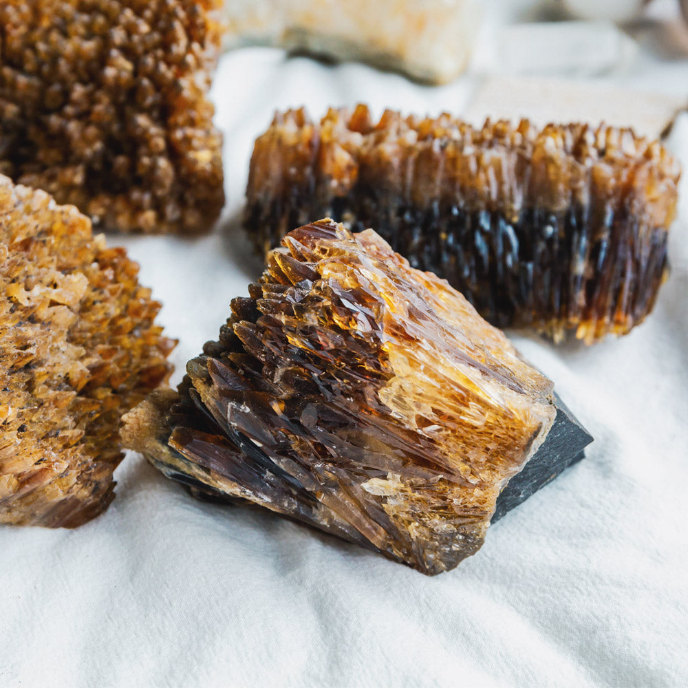 Reikistal Amber Calcite Cluster