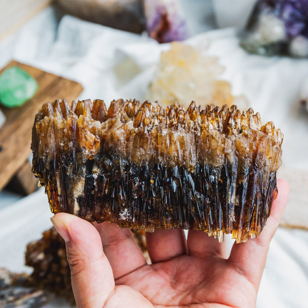 Reikistal Amber Calcite Cluster