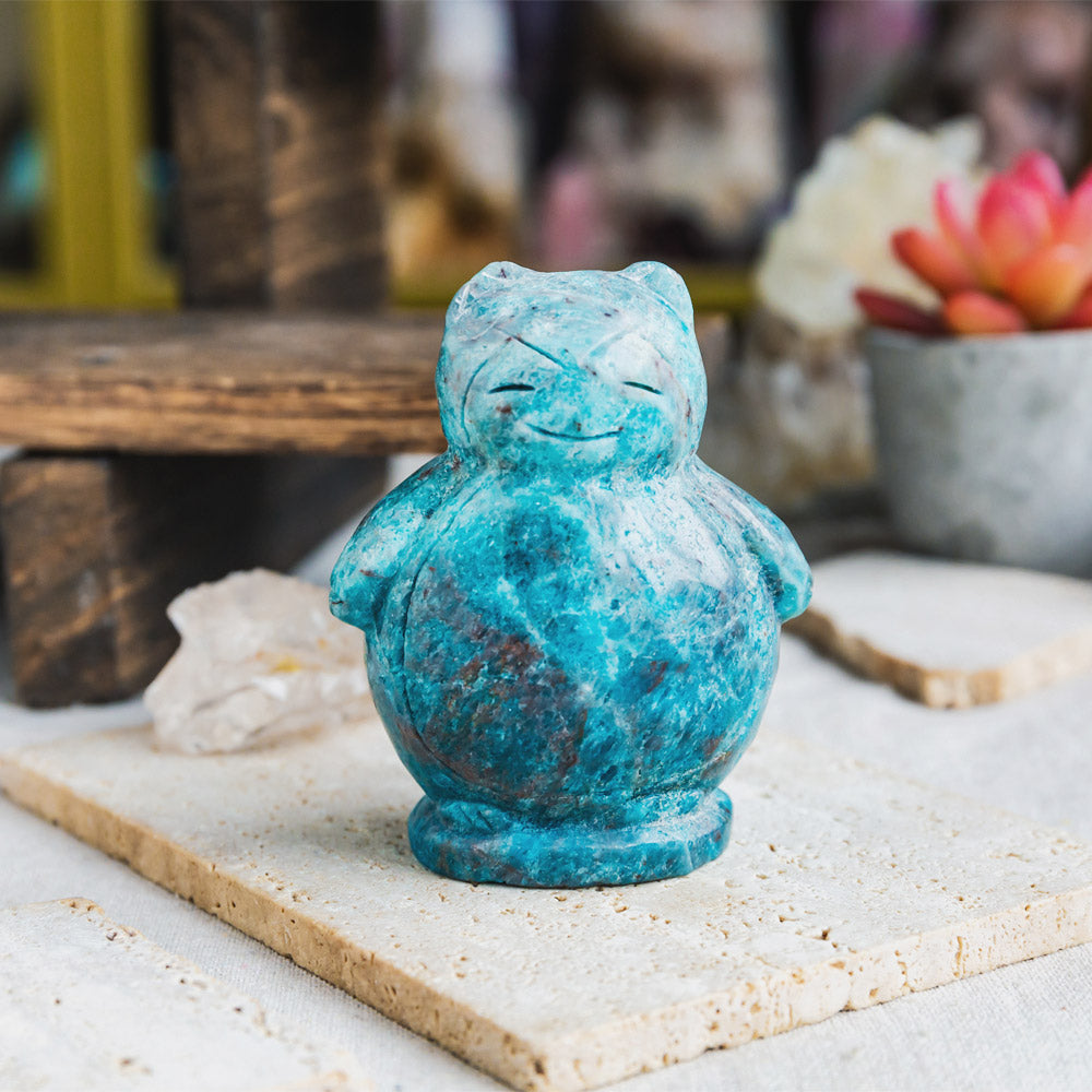 Reikistal Blue Apatite Snorlax