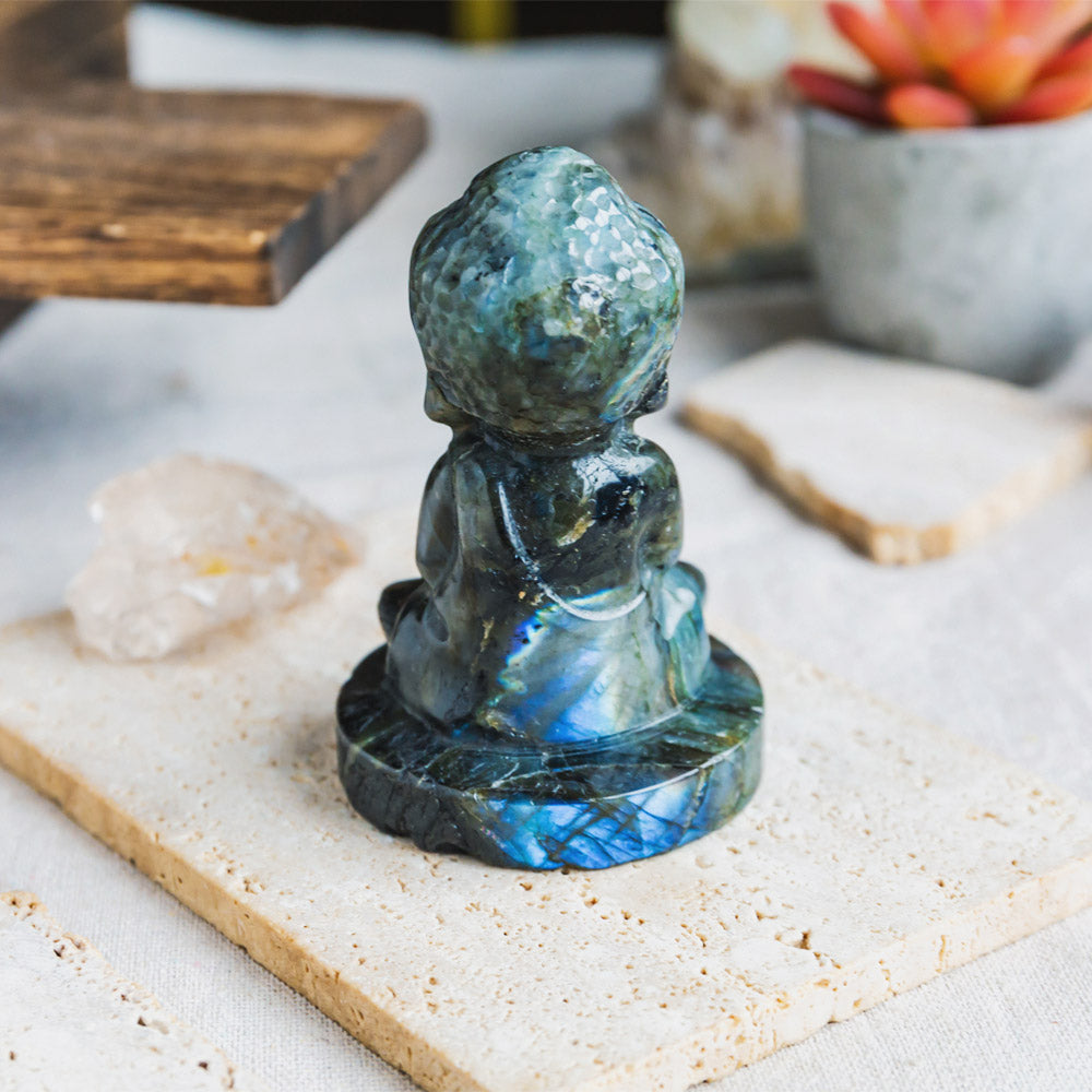 Reikistal Labradorite Baby Buddha