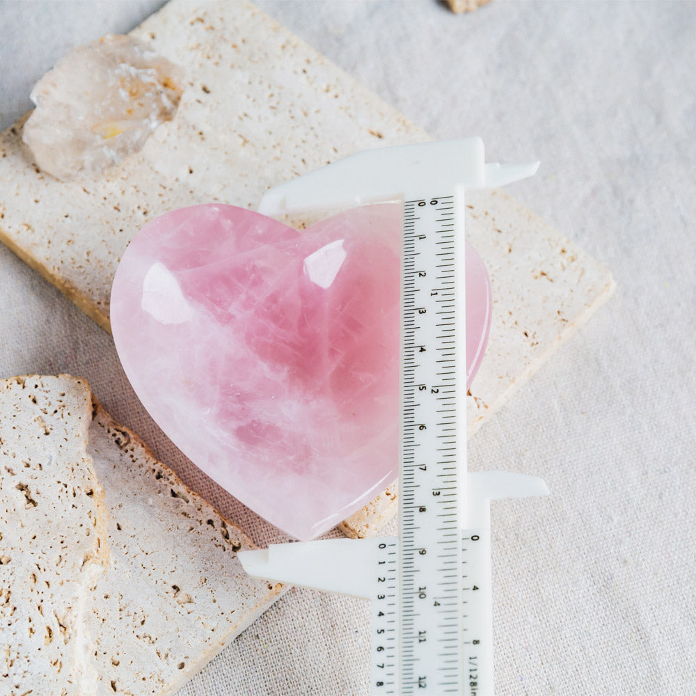 Reikistal Rose Quartz Heart Bowl