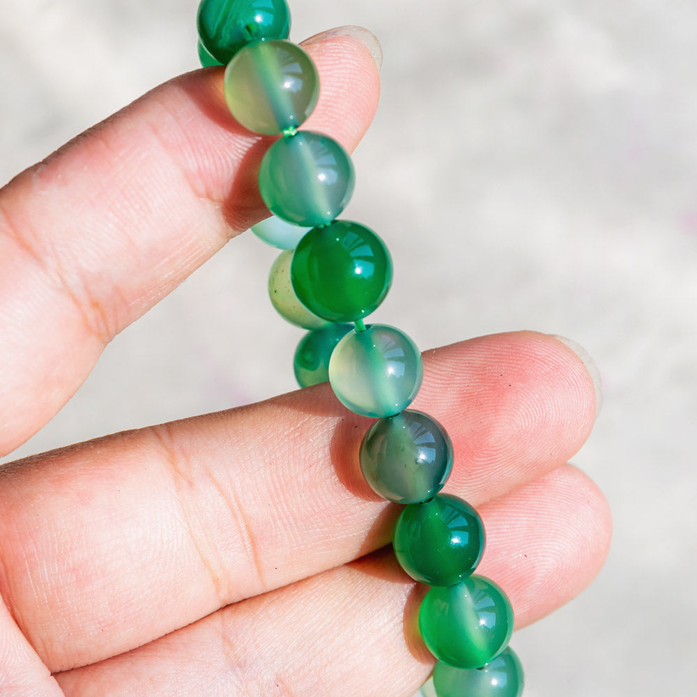 Reikistal Green Agate Bracelet