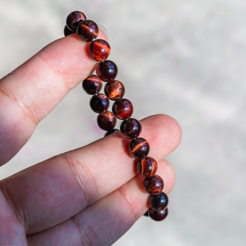 Reikistal Red Tigers Eye Bracelet