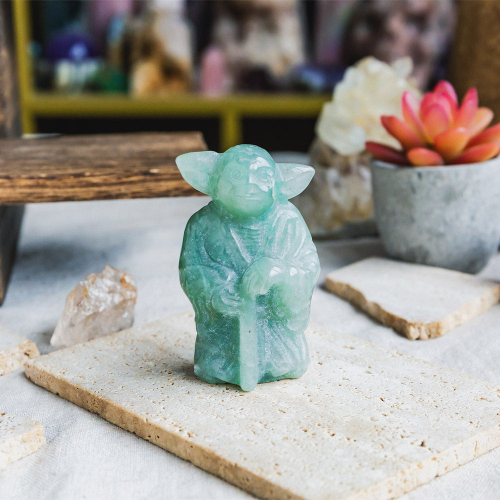 Reikistal Green Aventurine Yoda