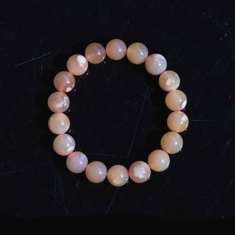 Reikistal Flower Agate Bracelet