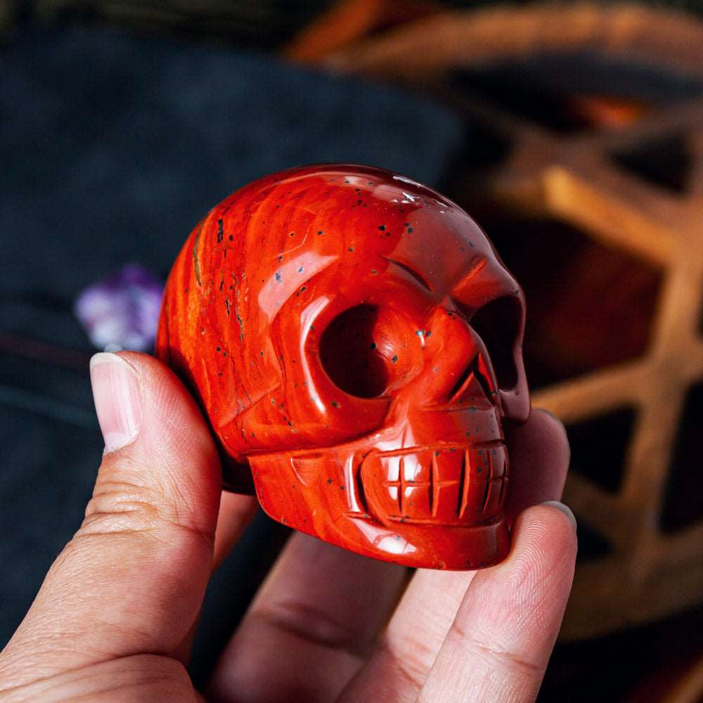 Reikistal 2'' Red Jasper Skull