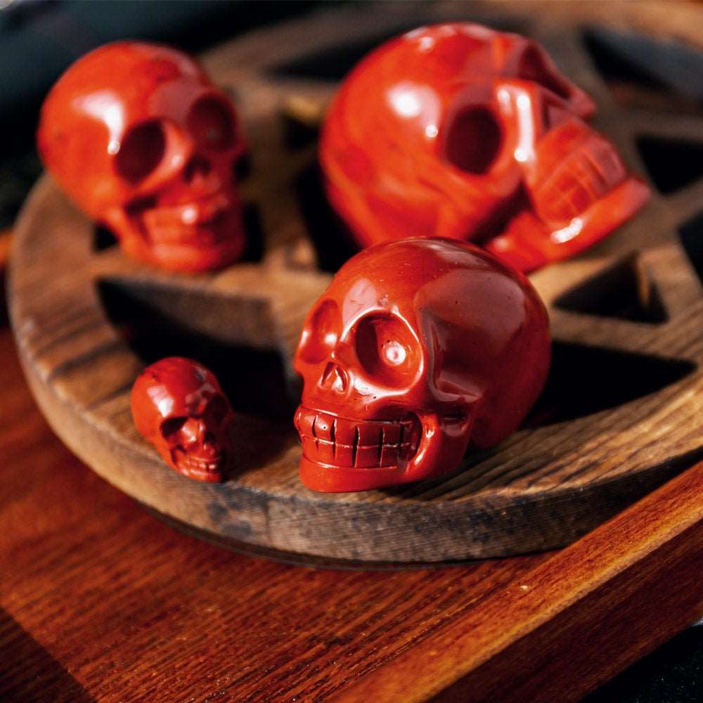 Reikistal 2'' Red Jasper Skull