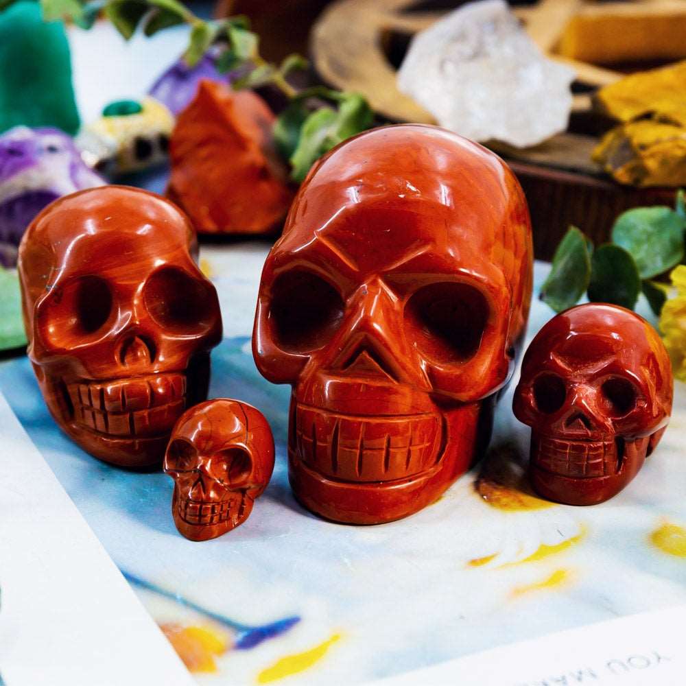 Reikistal 2'' Red Jasper Skull