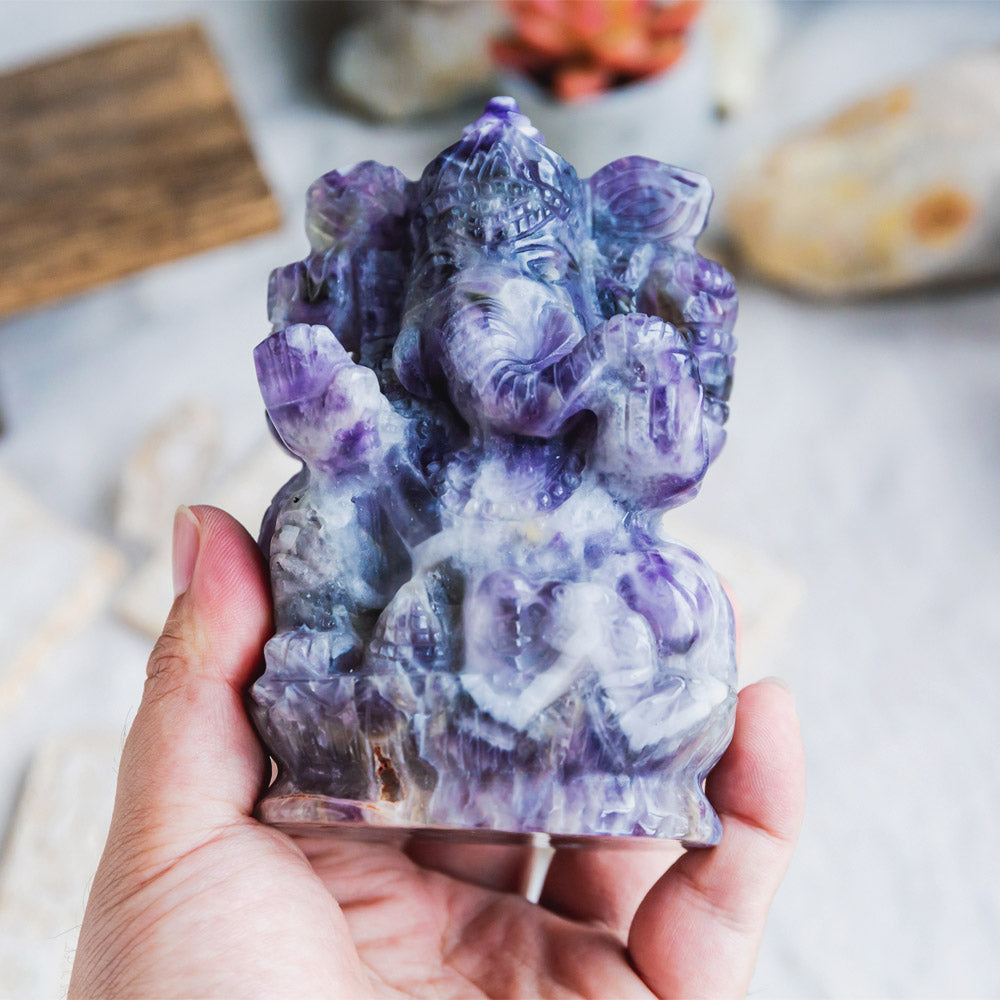 Reikistal Dream Amethyst Ganesha