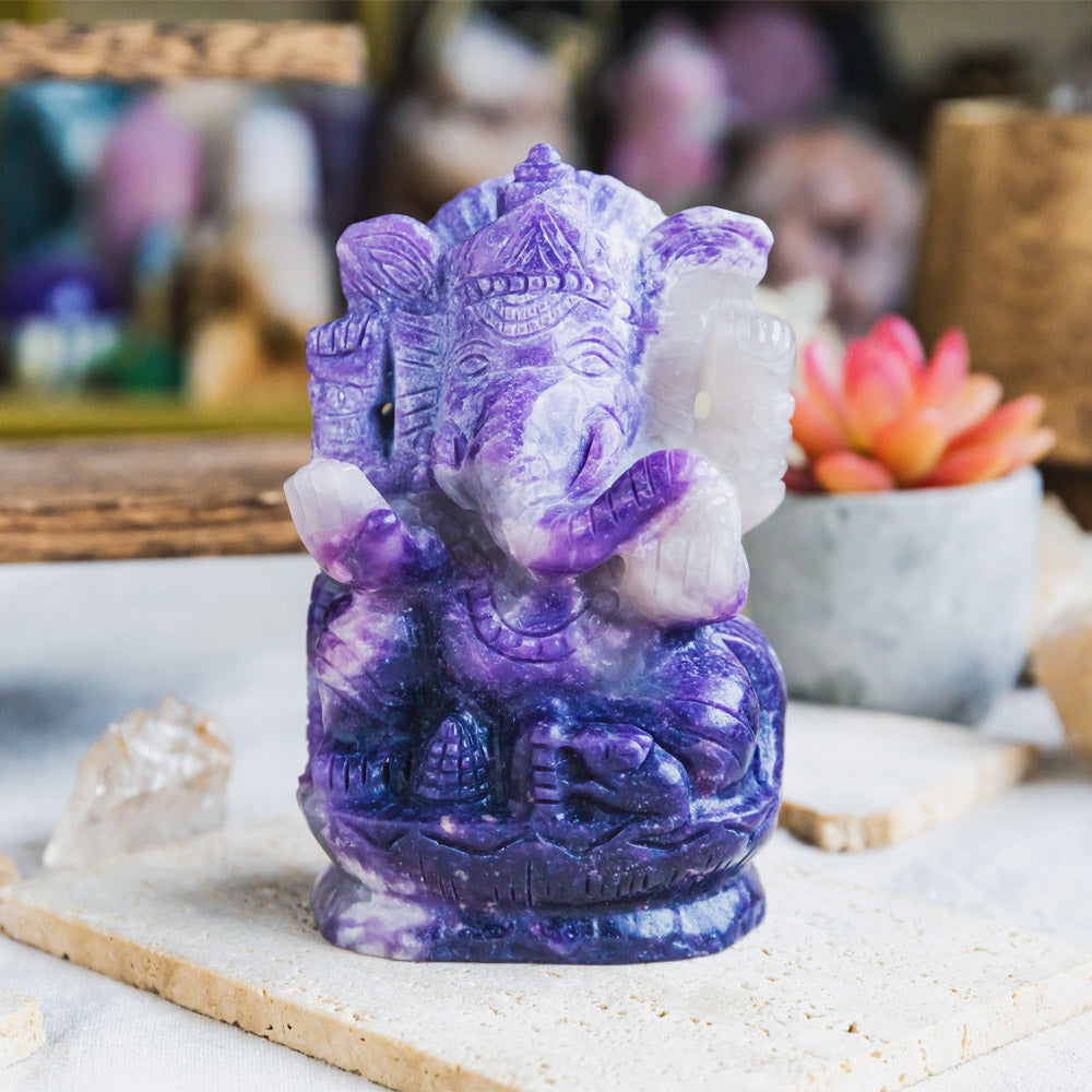 Reikistal Lepidolite Ganesha