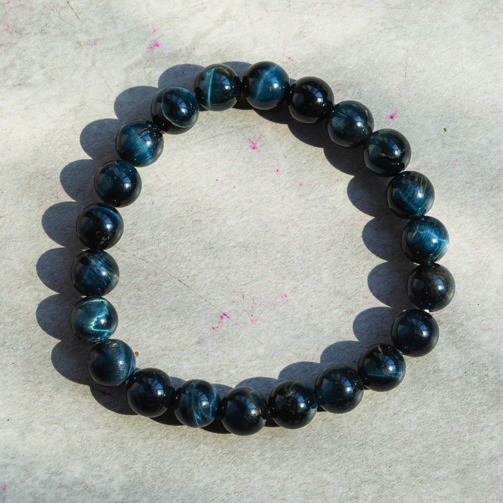 Reikistal Blue Tigers Eye Bracelet