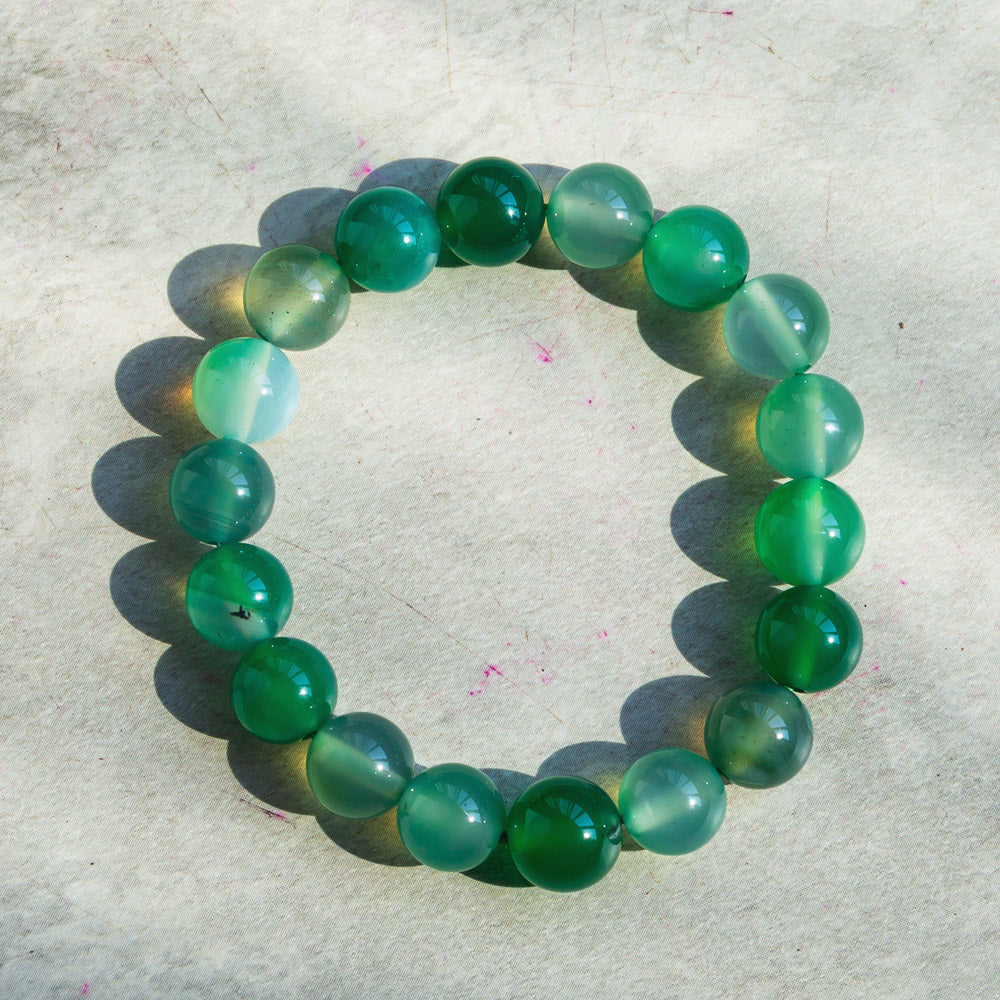 Reikistal Green Agate Bracelet