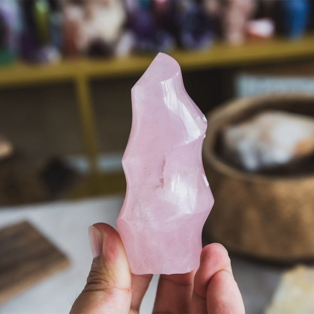 Reikistal Rose Quartz Flame