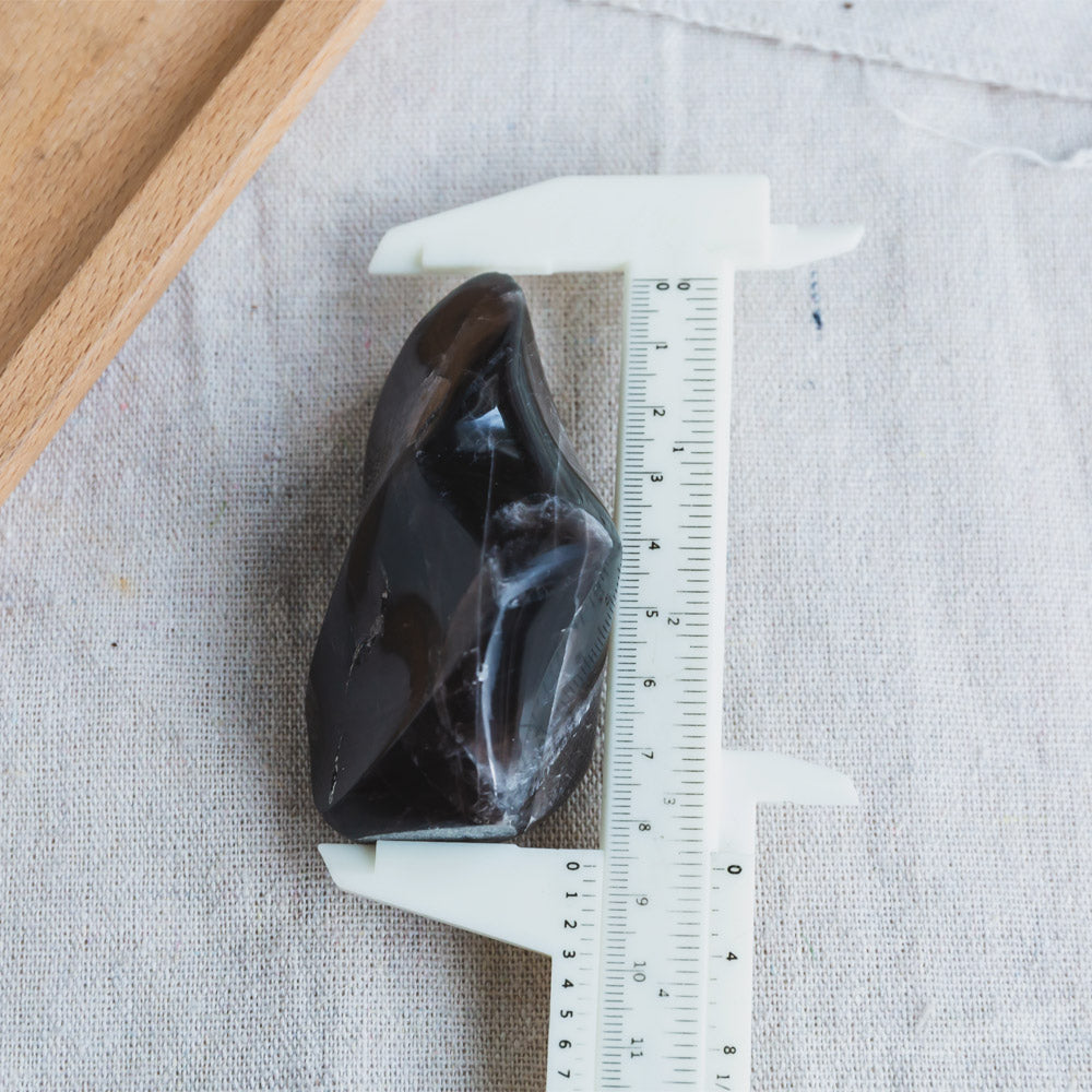 Reikistal Black Rose Quartz Flame