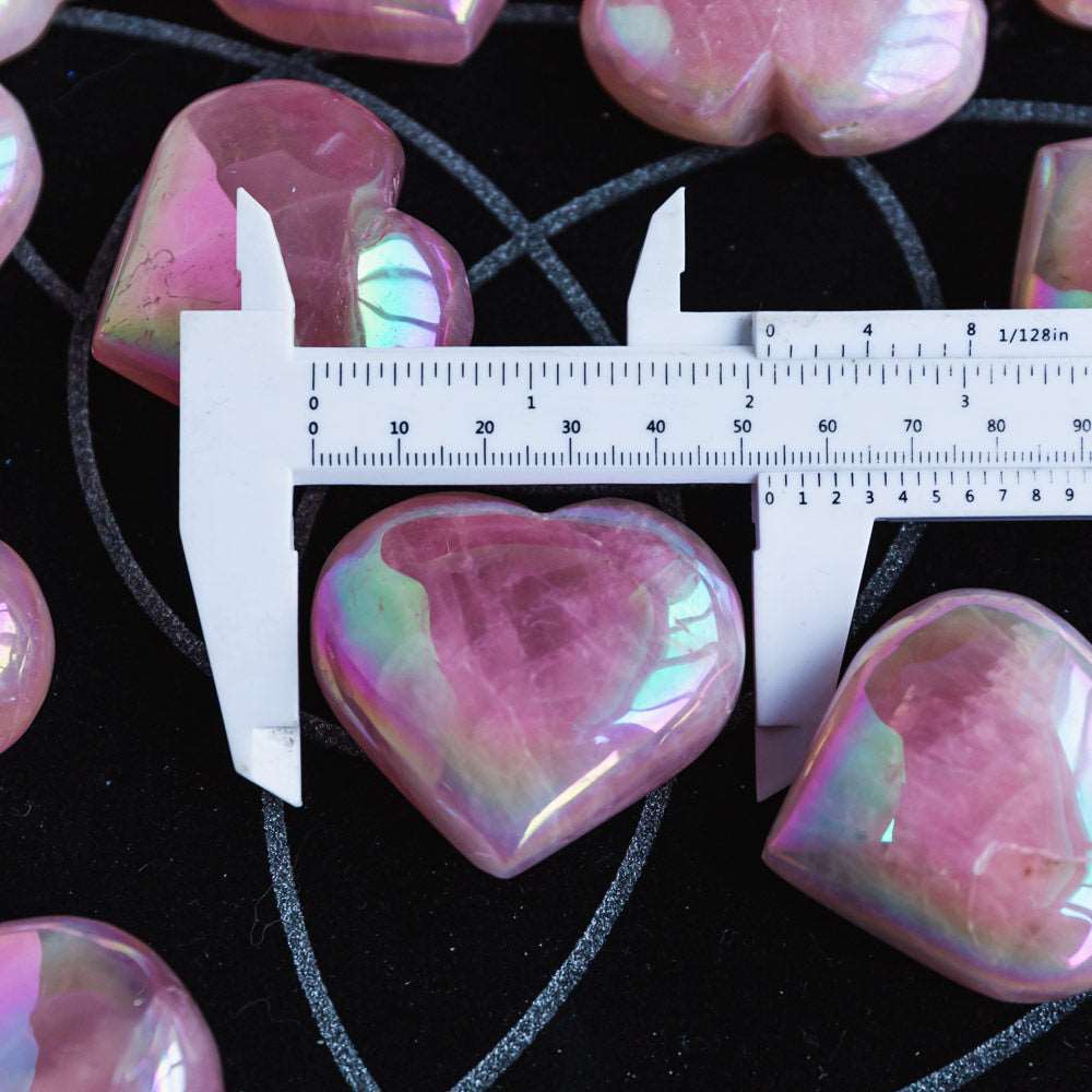 Reikistal Aura Rose Quartz Heart