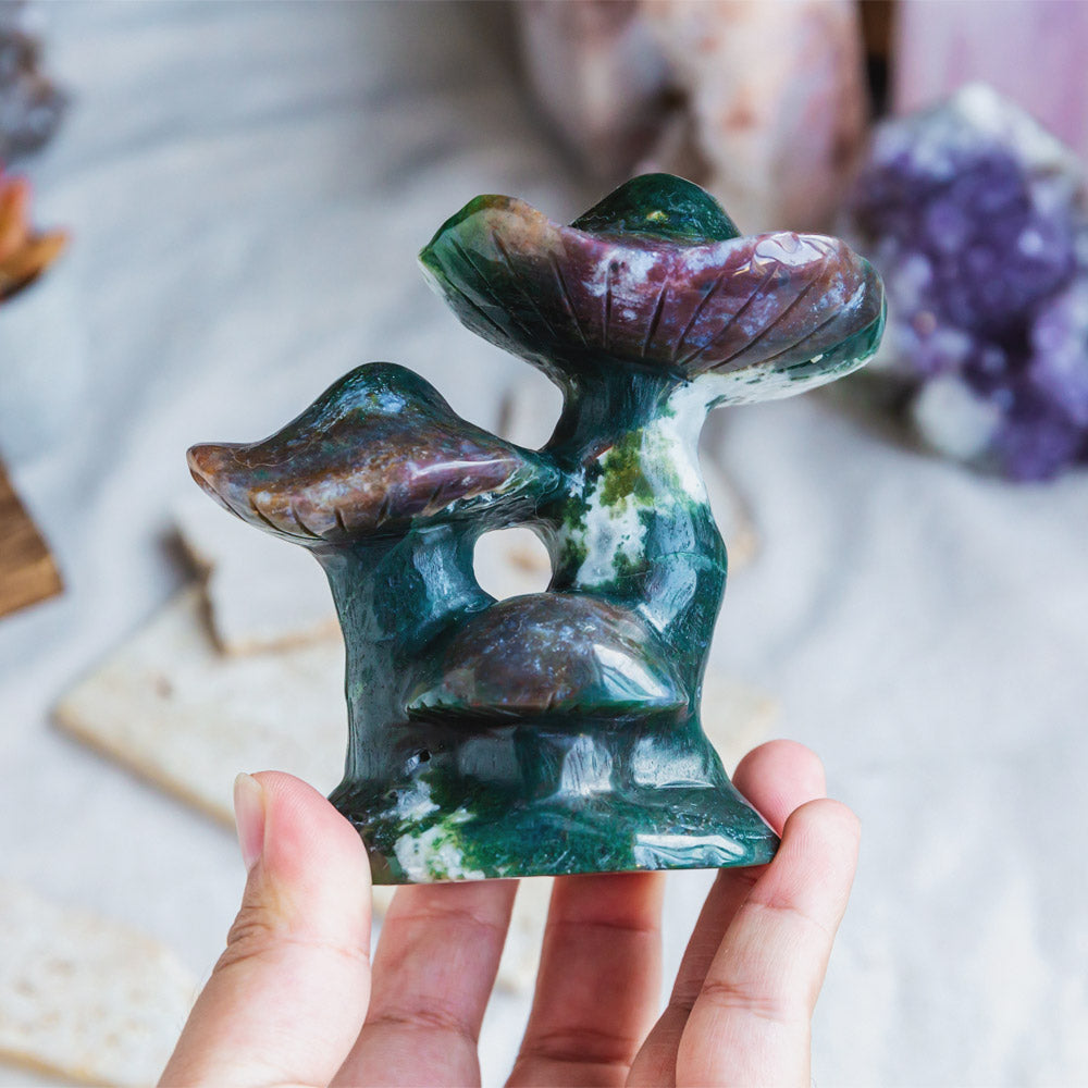 Reikistal Ocean Jasper Mushroom