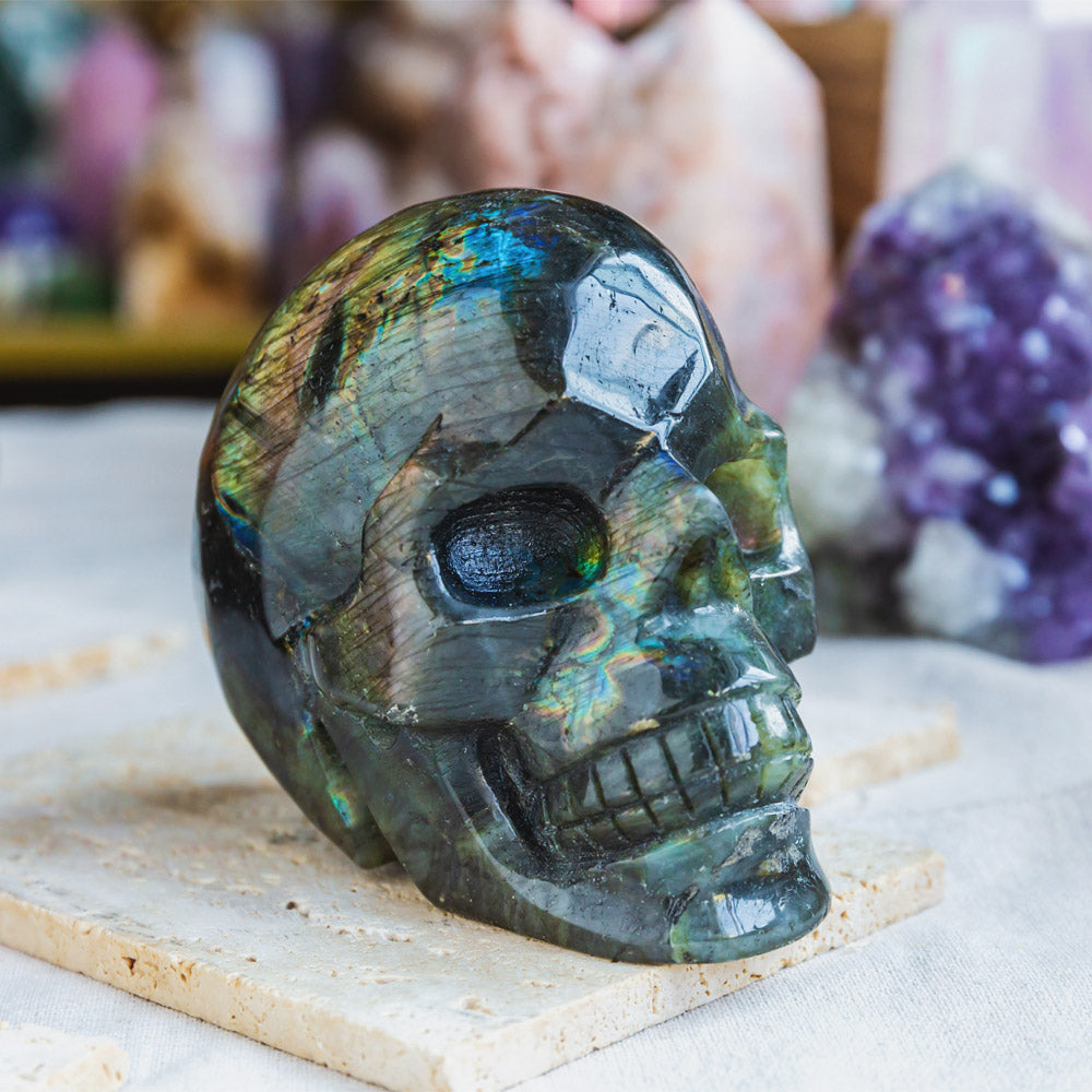 Reikistal Labradorite Skull