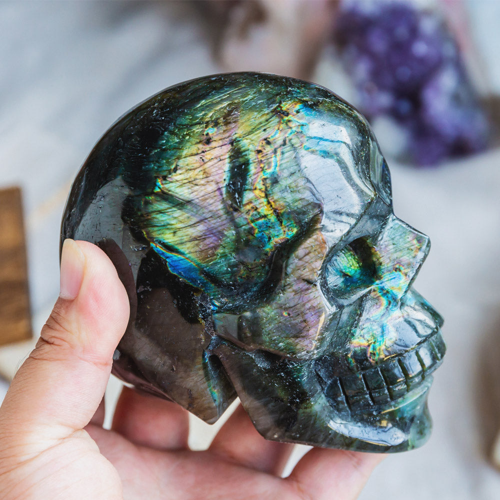 Reikistal Labradorite Skull