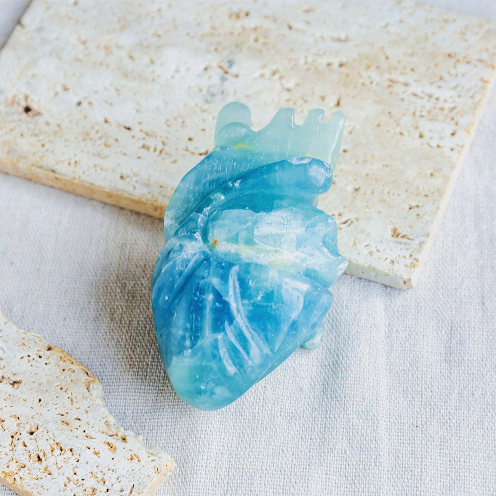 Reikistal Blue Onyx Human Heart