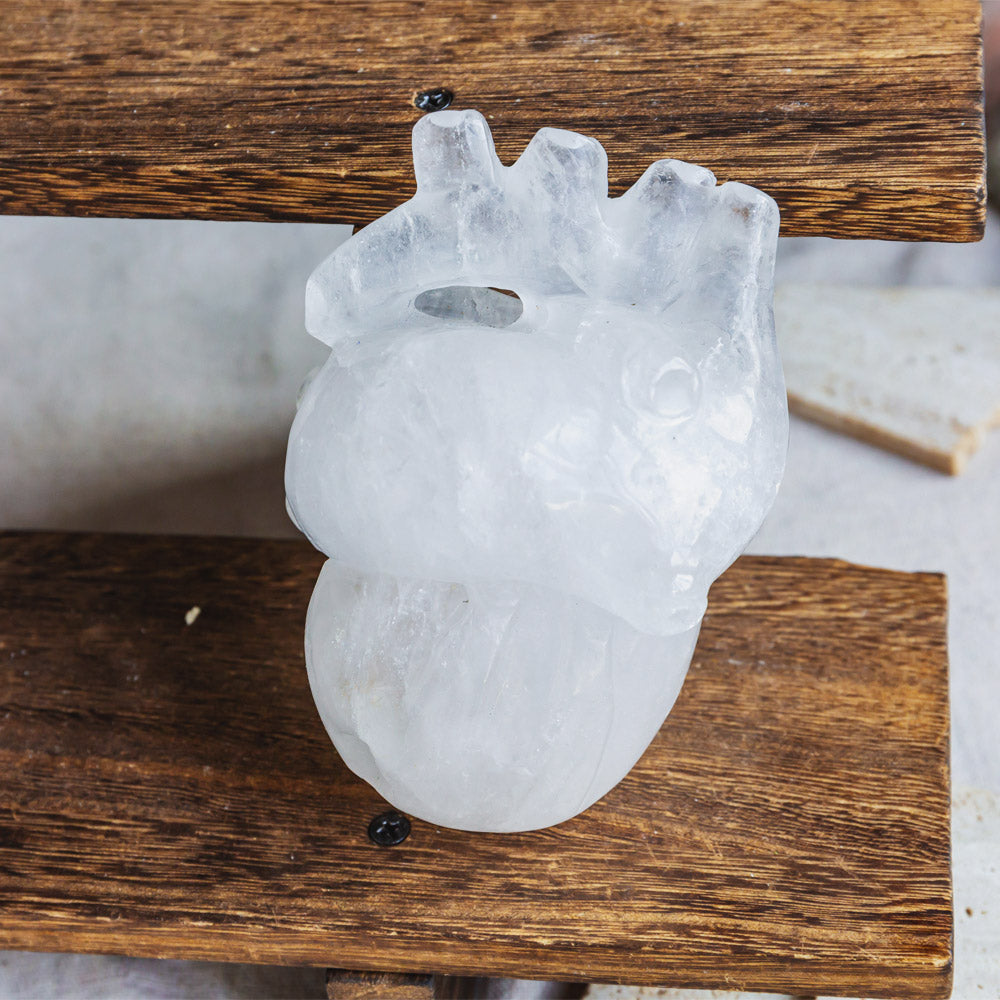 Reikistal Clear Quartz Human Heart