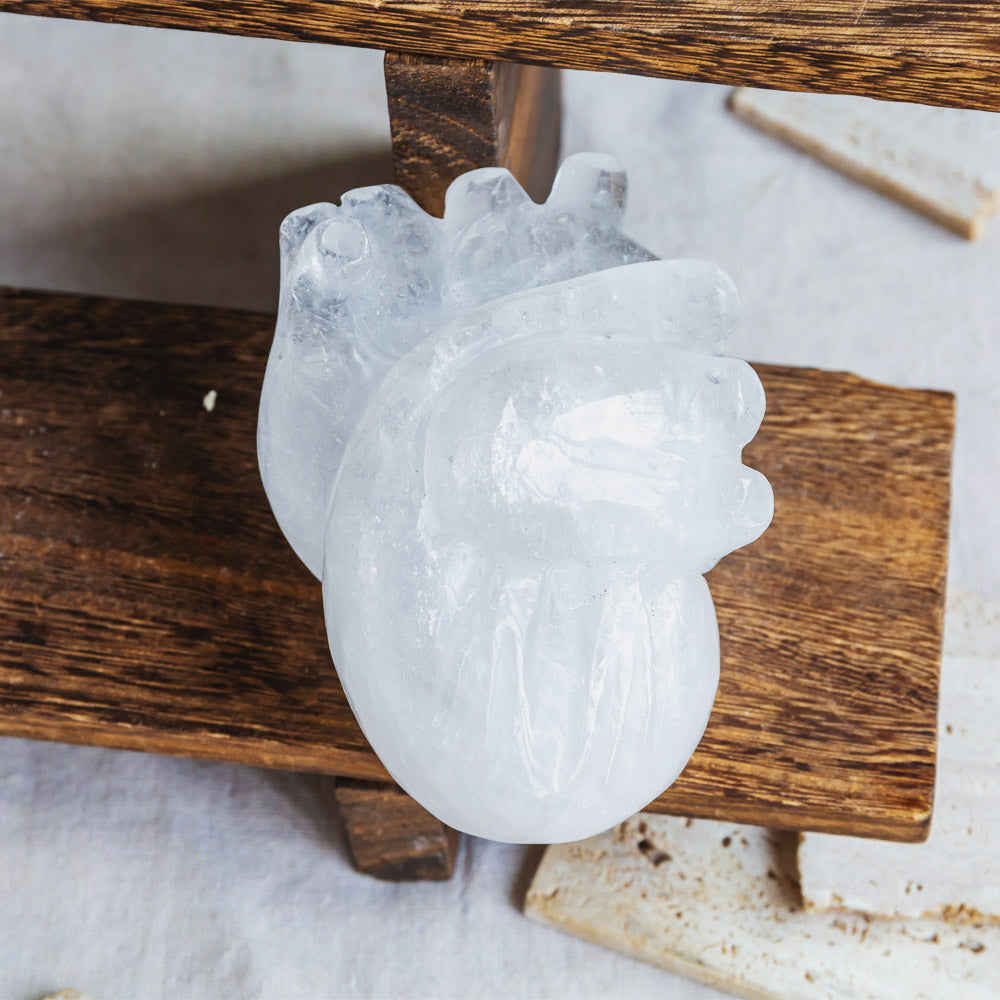 Reikistal Clear Quartz Human Heart