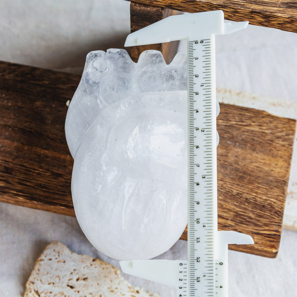 Reikistal Clear Quartz Human Heart