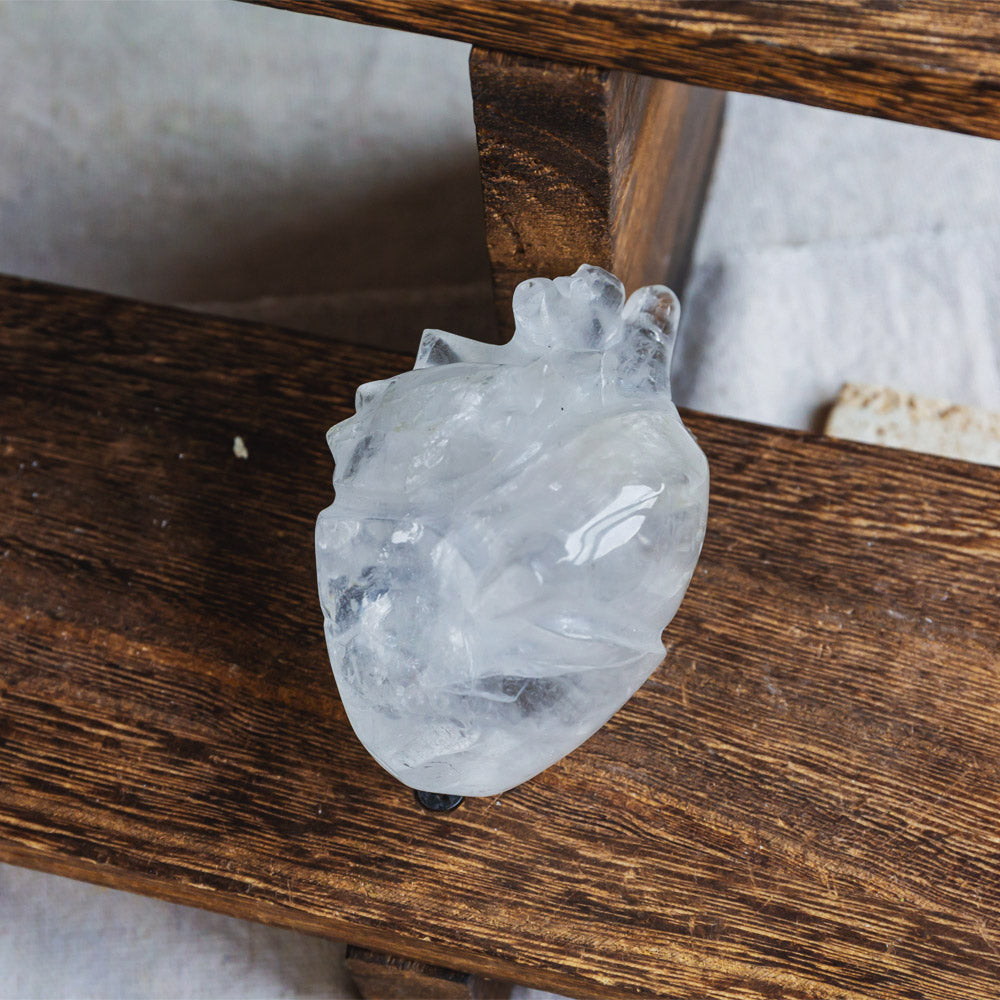 Reikistal Clear Quartz Human Heart