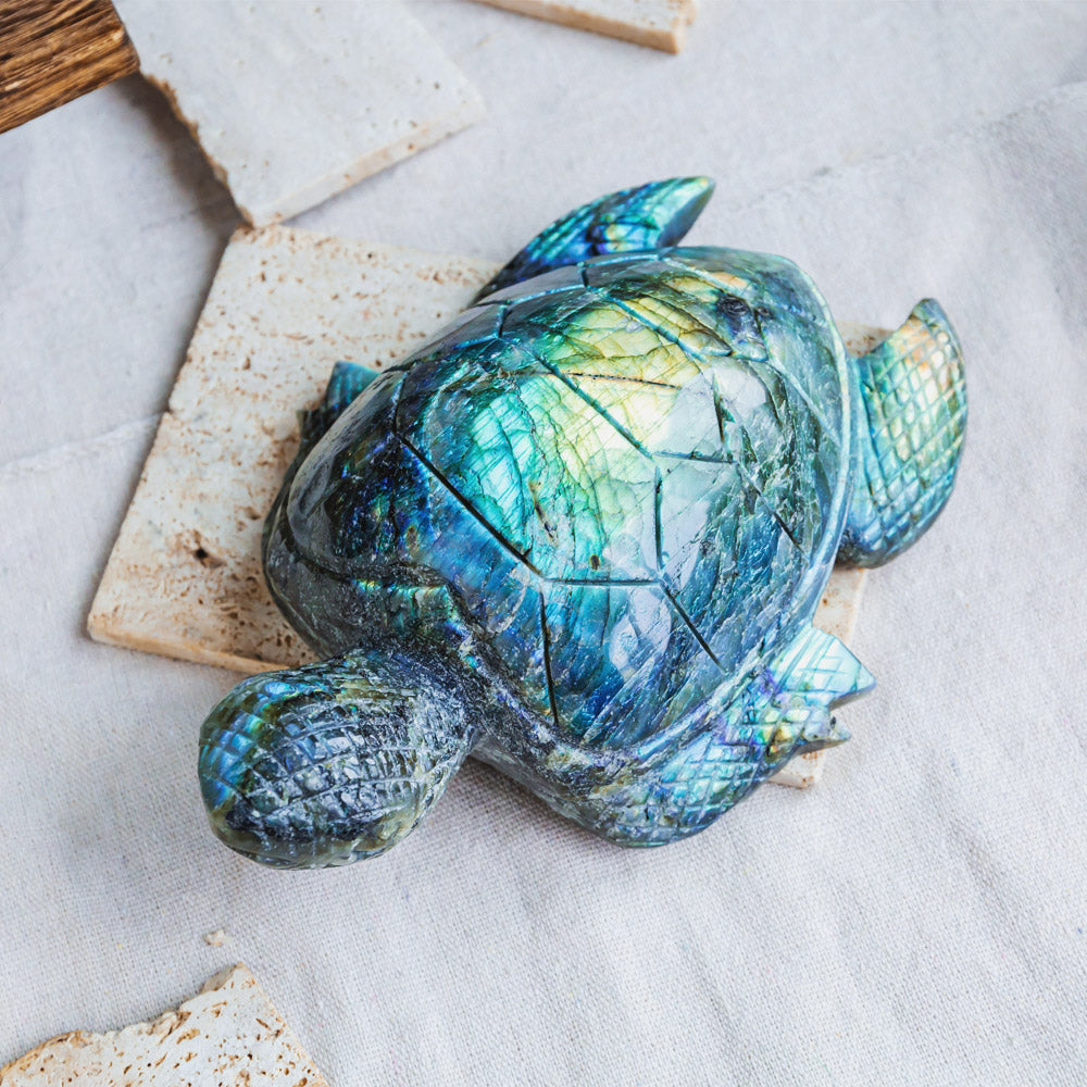 Reikistal Labradorite Turtle