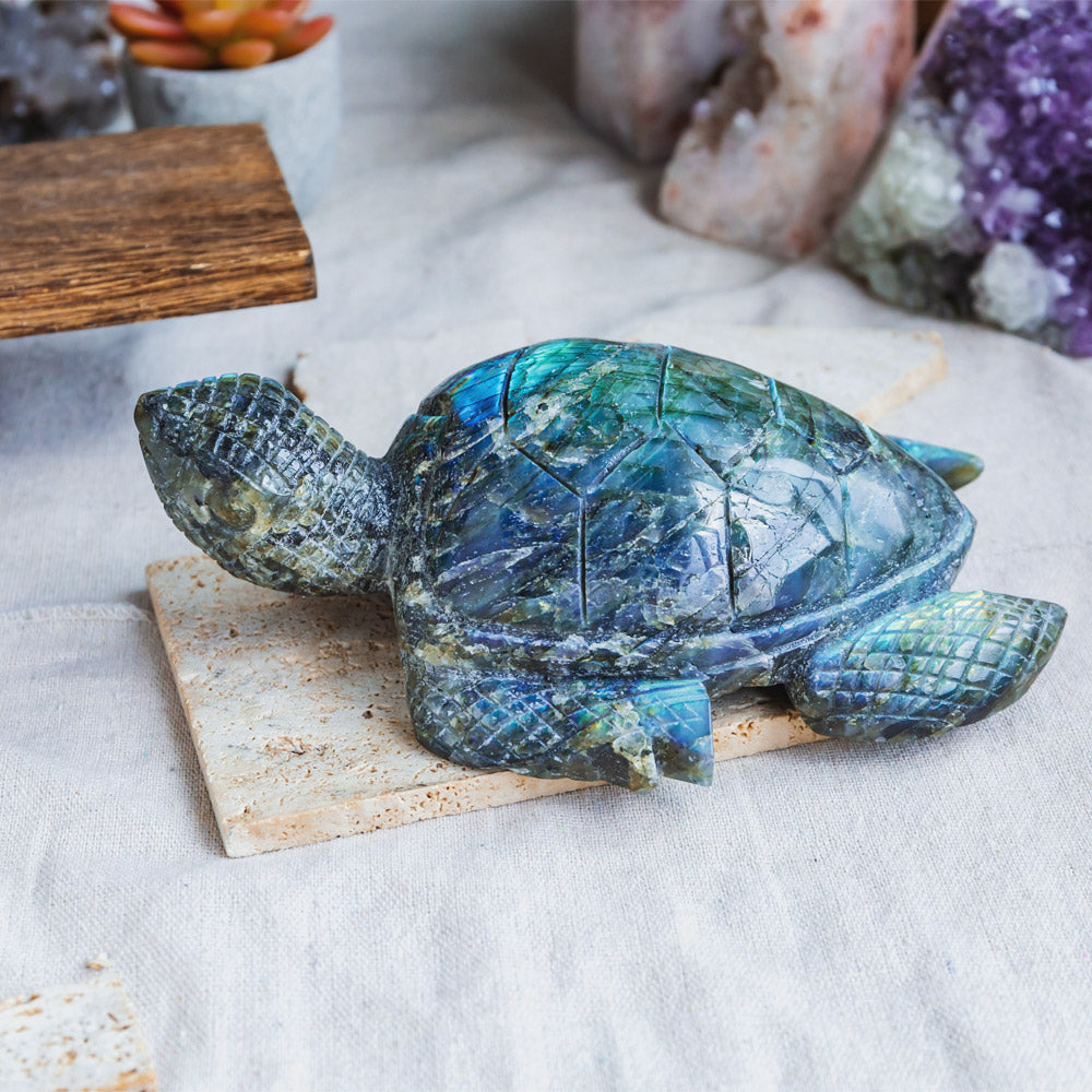 Reikistal Labradorite Turtle