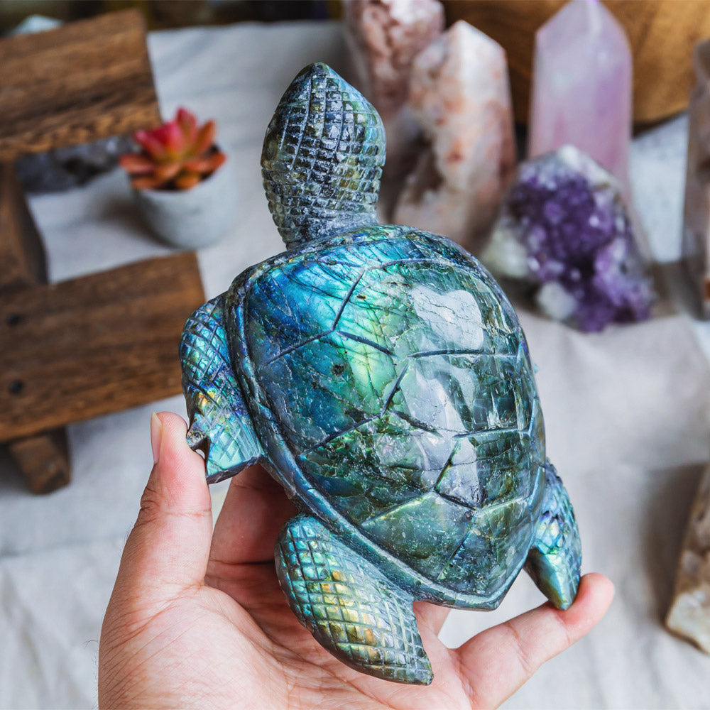 Reikistal Labradorite Turtle