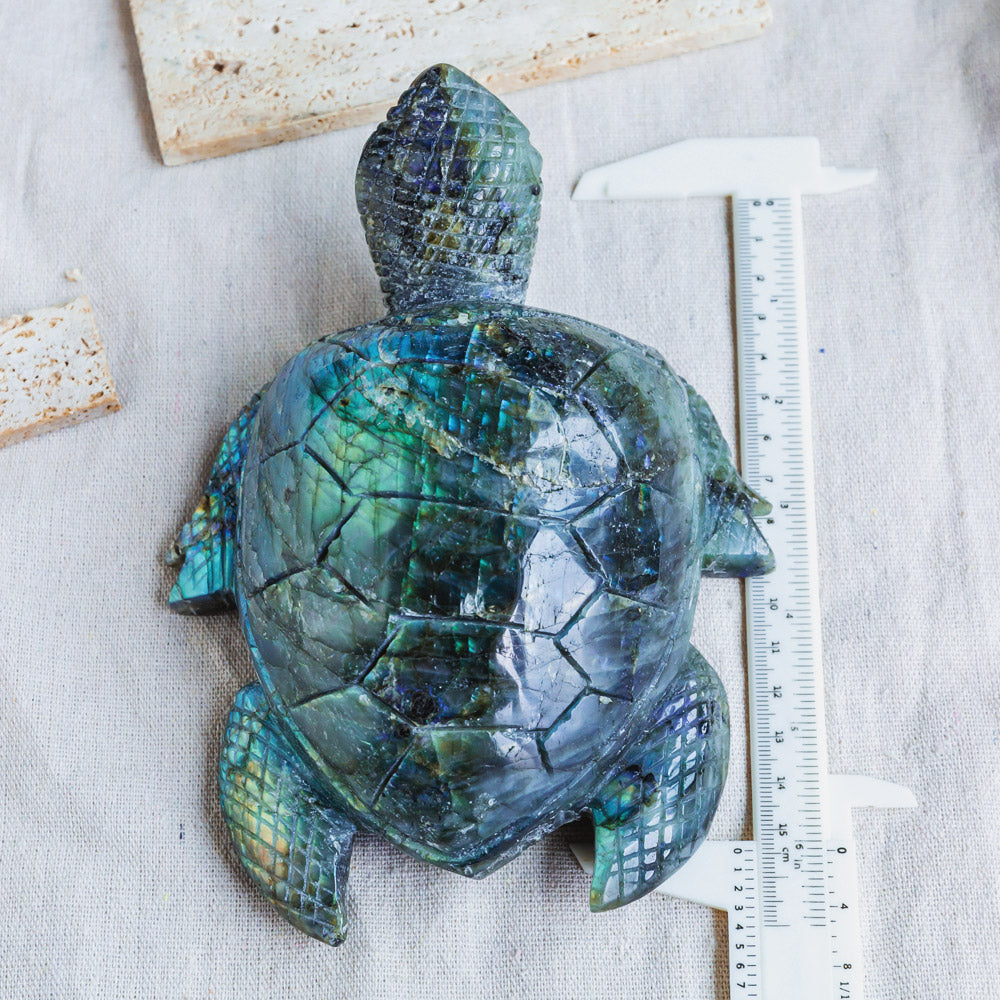 Reikistal Labradorite Turtle