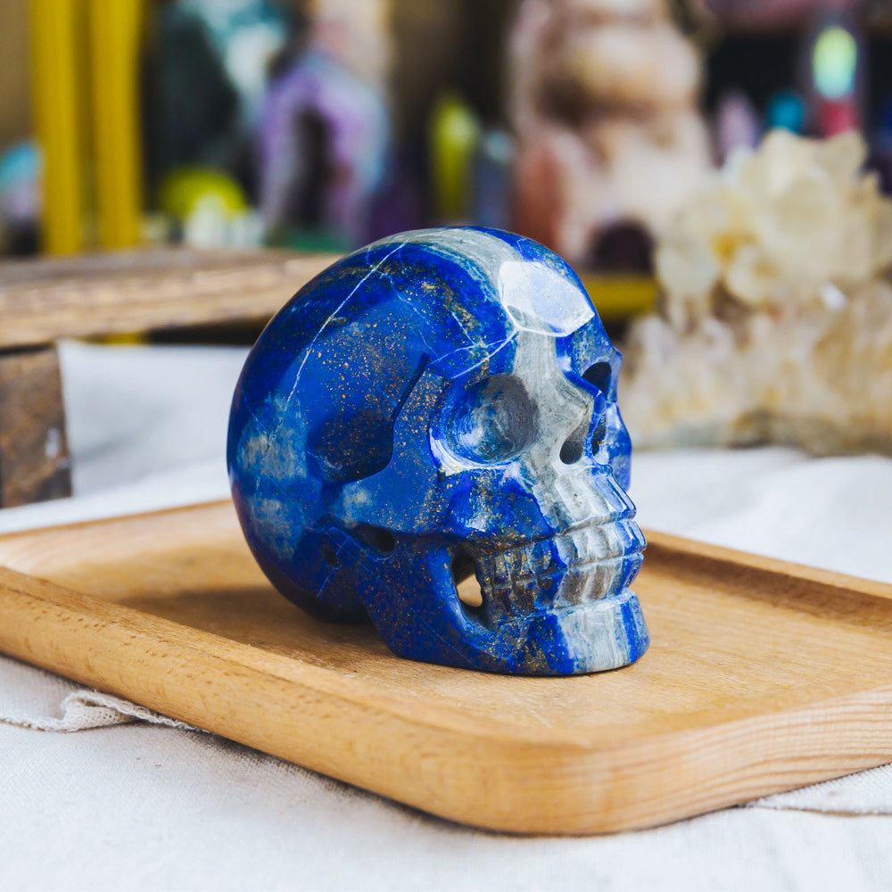 Reikistal Lapis Lazuli Hollow Out Skull