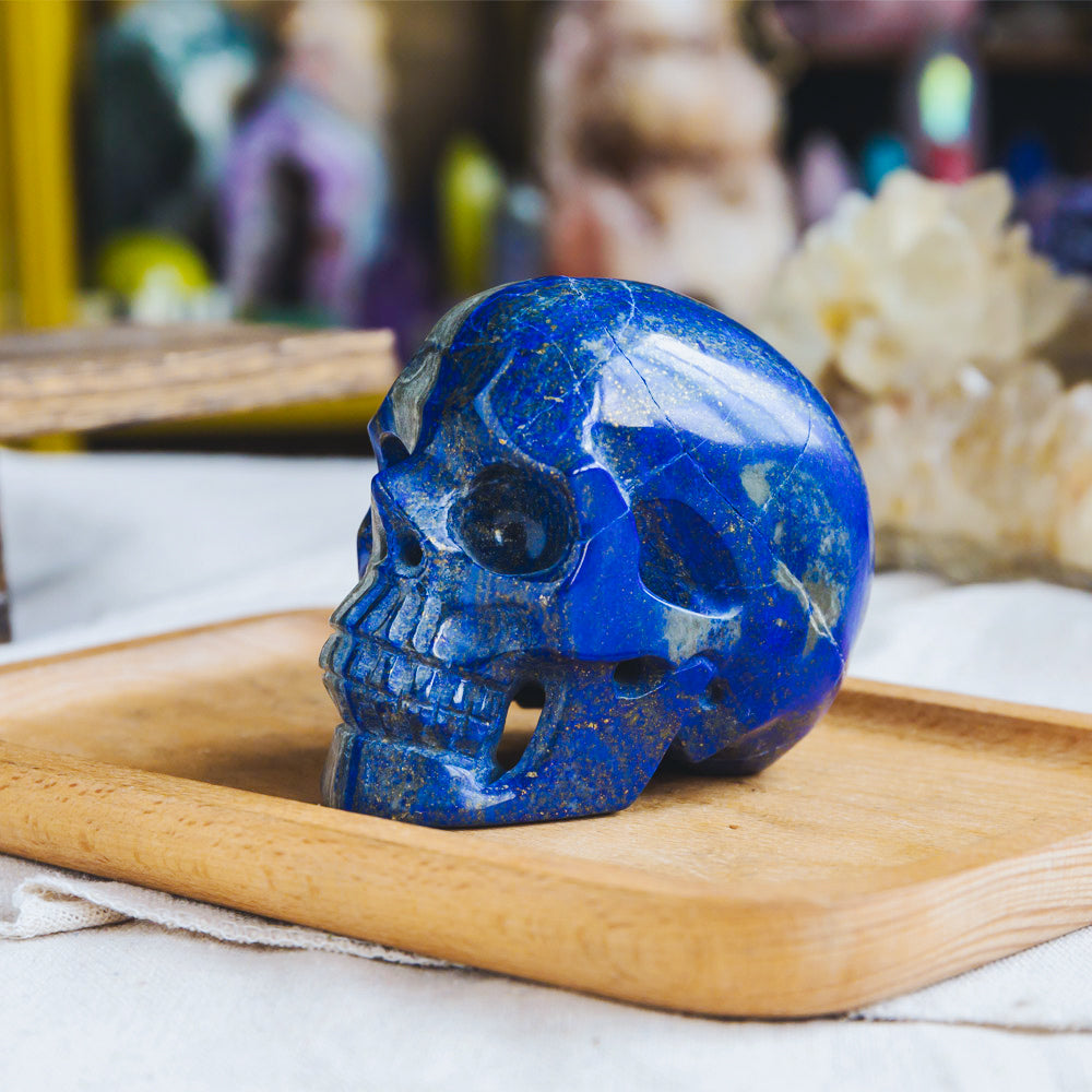 Reikistal Lapis Lazuli Hollow Out Skull